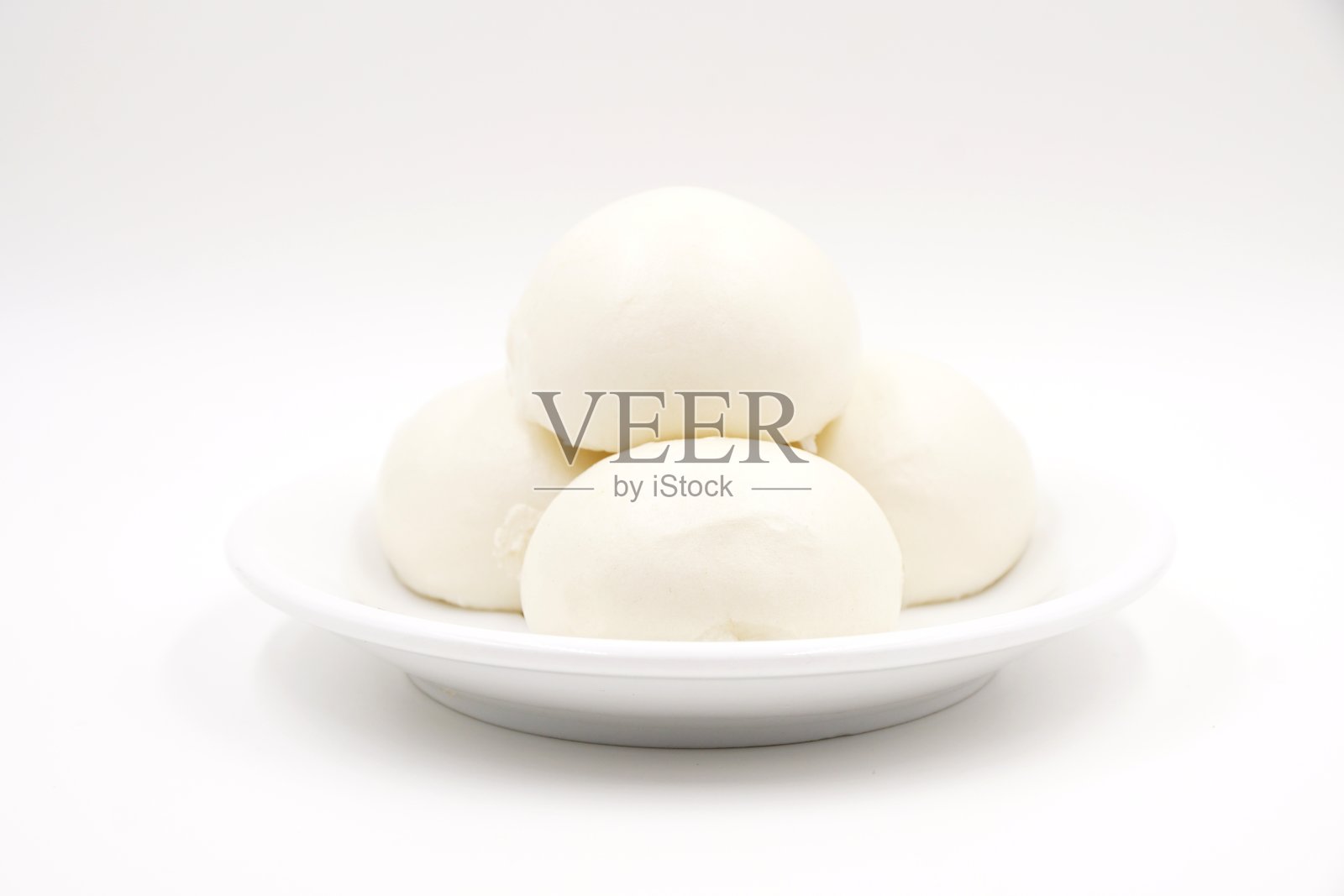 柔软的白色蛋奶小圆面包点心照片摄影图片