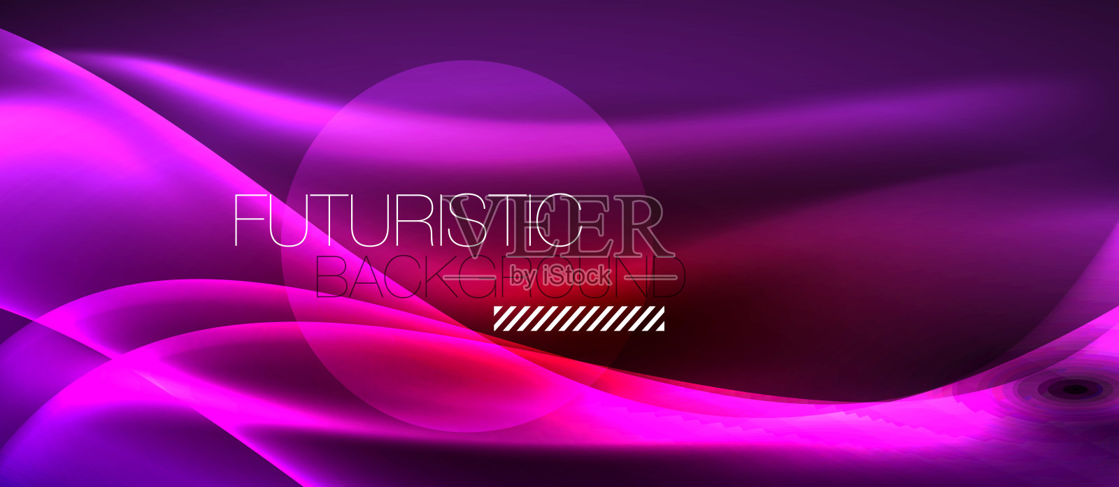 发光抽象波在黑暗,闪亮的运动,魔术空间光。科技文摘的背景插画图片素材