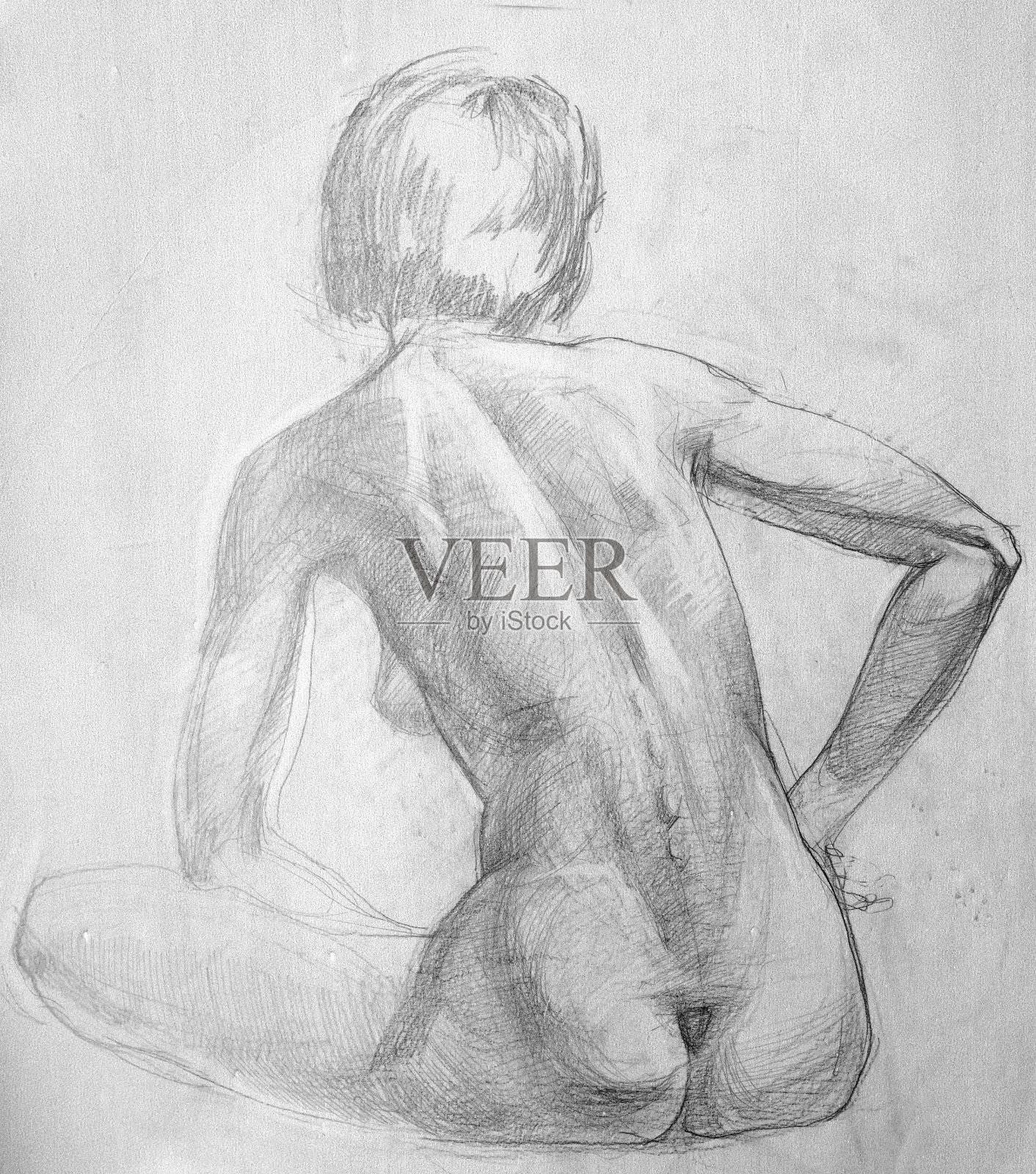 人物、铅笔画、插图、素描插画图片素材