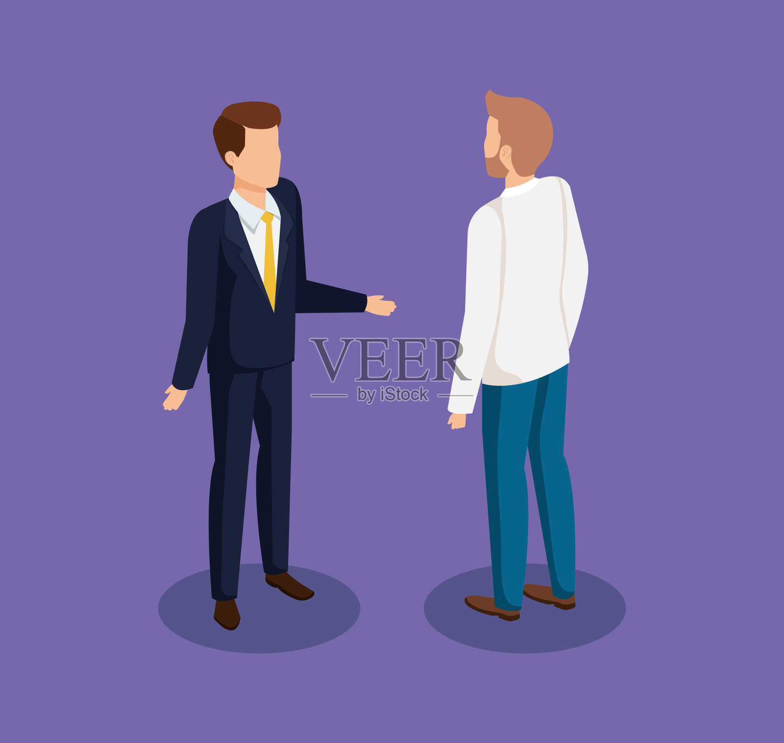 几个男人化身的角色插画图片素材