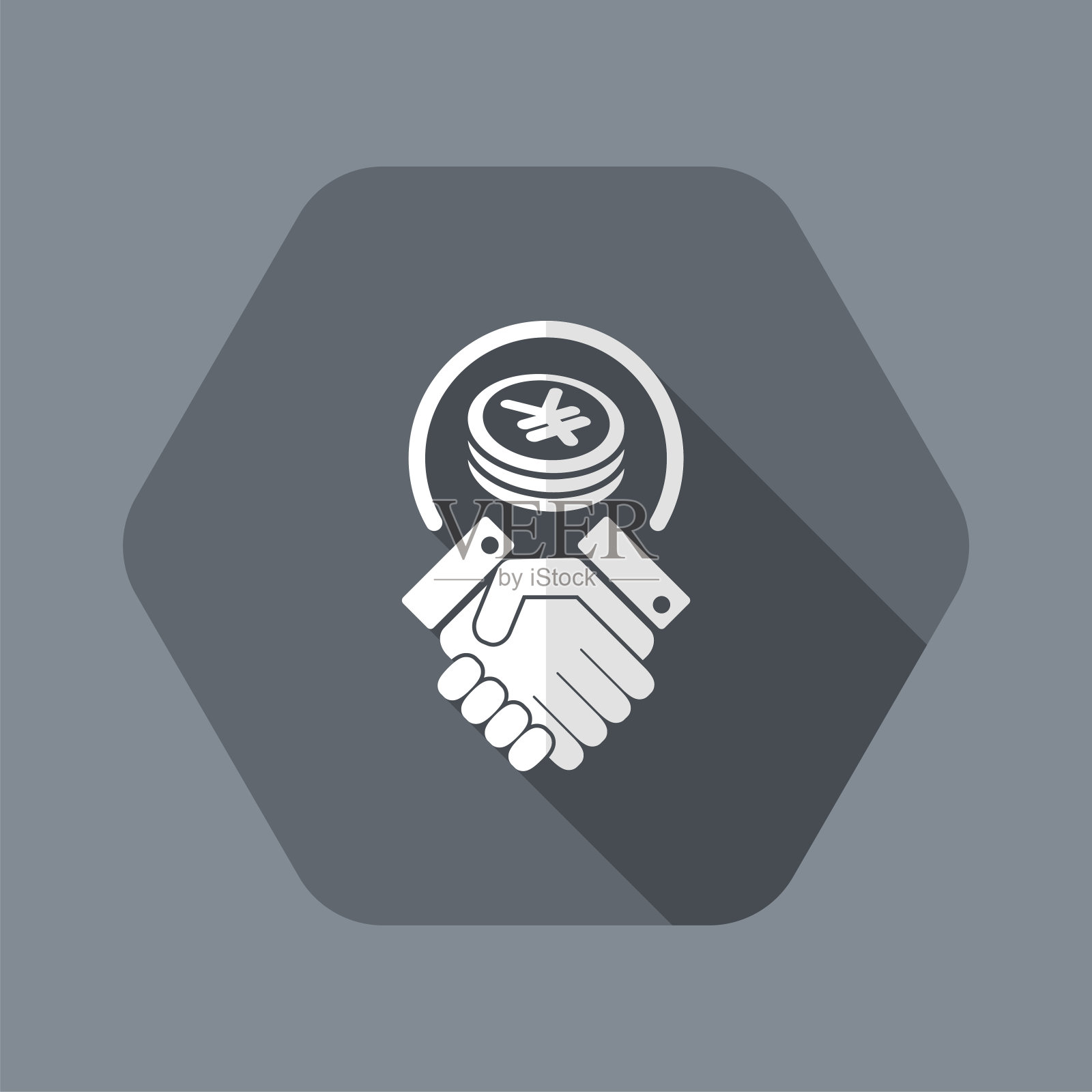 商业协议-日元插画图片素材