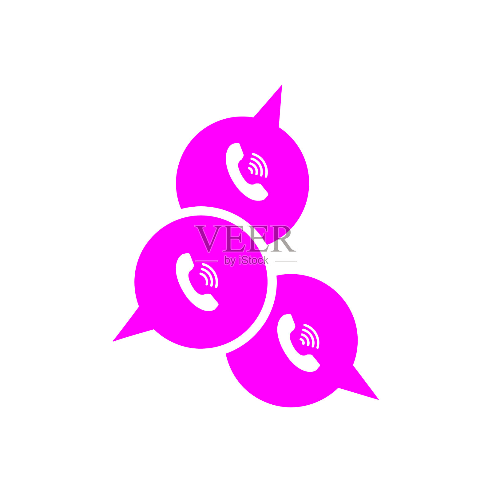 泡泡,聊天,圈,通信,消息,谈论洋红色图标插画图片素材