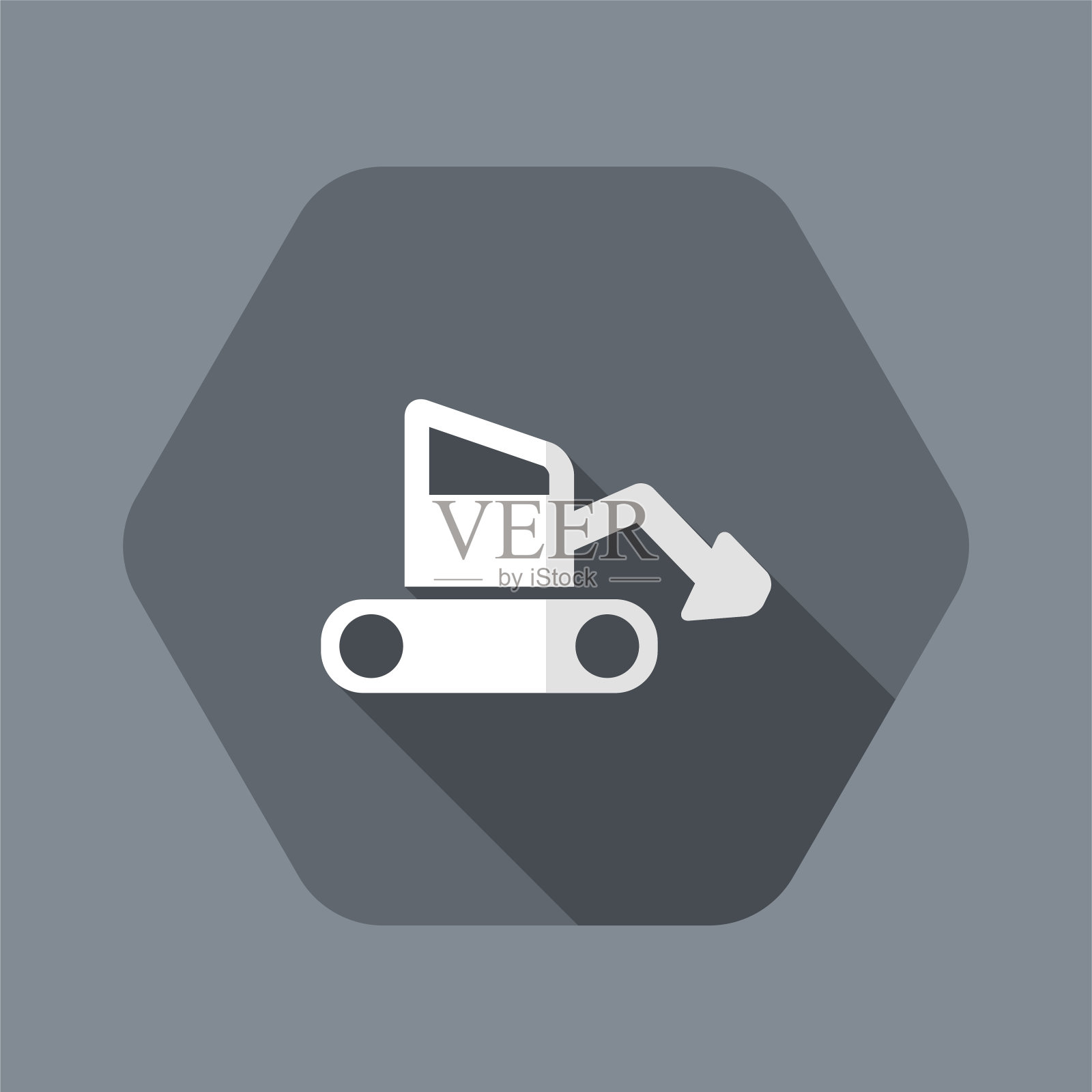 正在建设-矢量平面最小图标插画图片素材