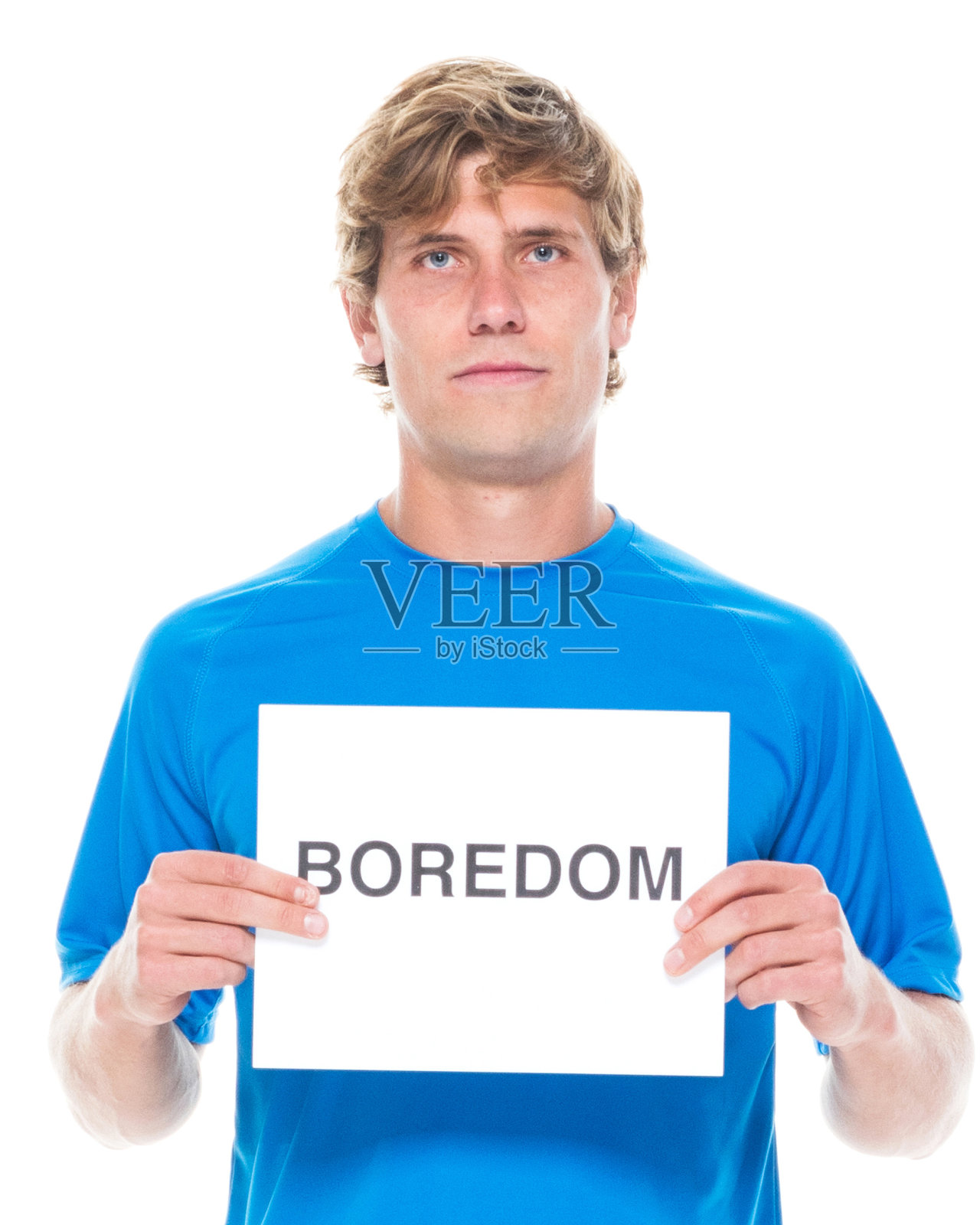 穿着运动服的帅哥无聊了照片摄影图片