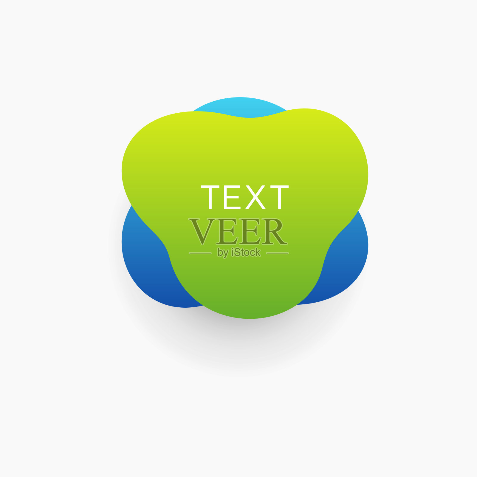 现代彩色抽象泡沫形状时尚旗帜插画图片素材