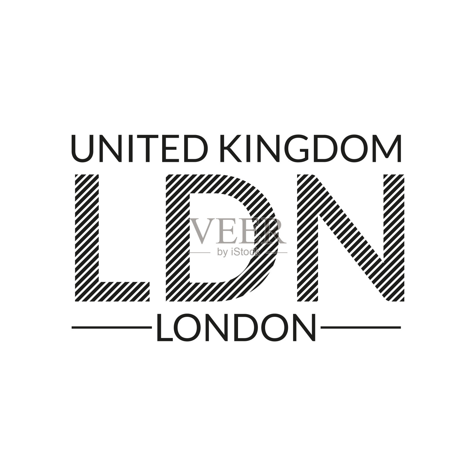 伦敦的文本。t恤排版设计。英国时尚海报。矢量插图。插画图片素材