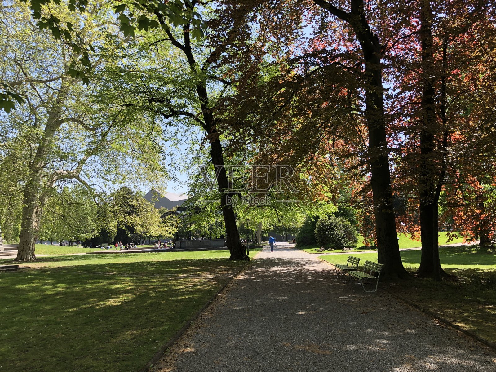 Platzspitz公园-在苏黎世市有一个动荡的过去照片摄影图片