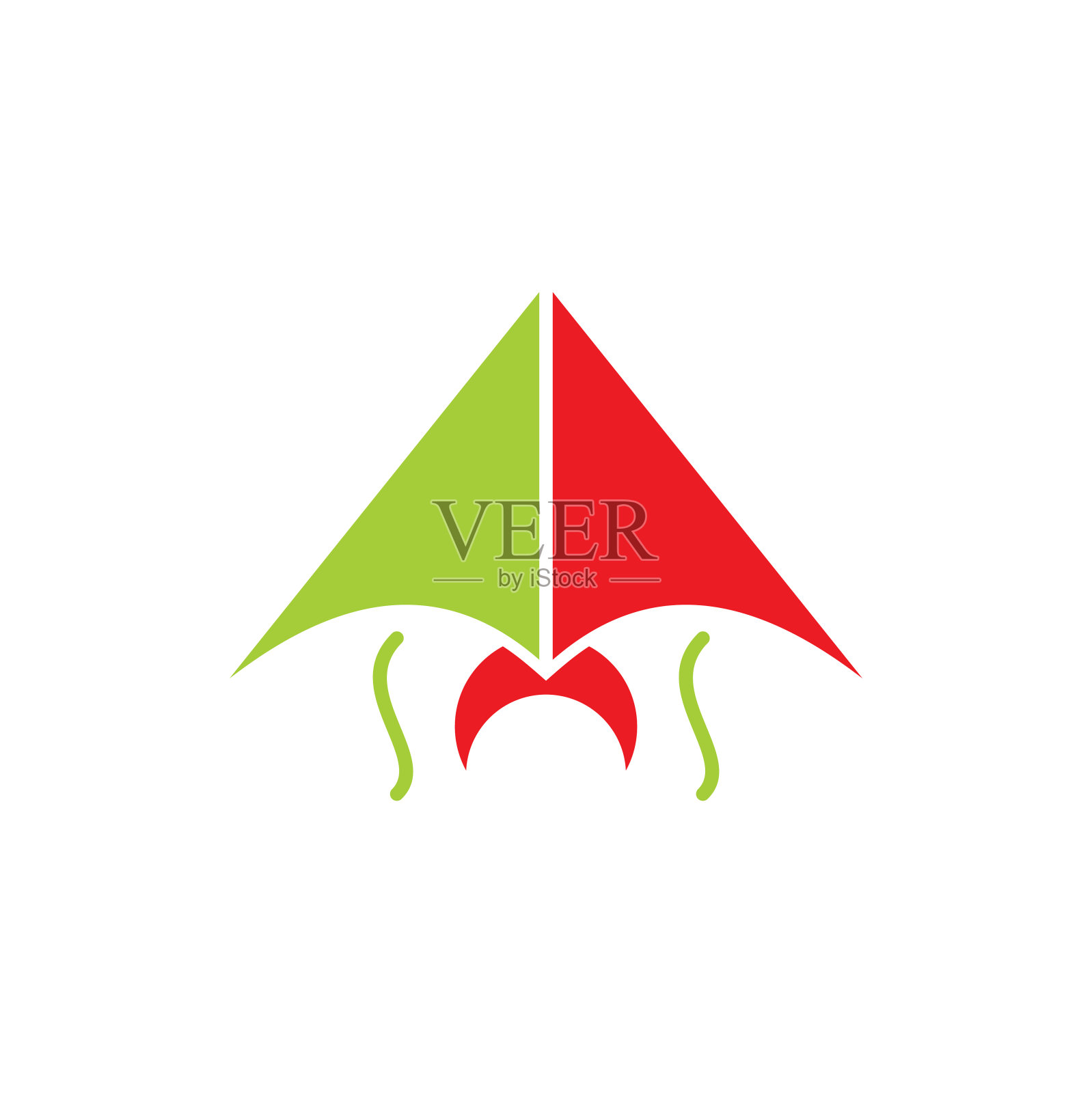 风筝图标在图形和网页设计的背景。简单的矢量信号。网站按钮或手机应用的互联网概念符号。插画图片素材