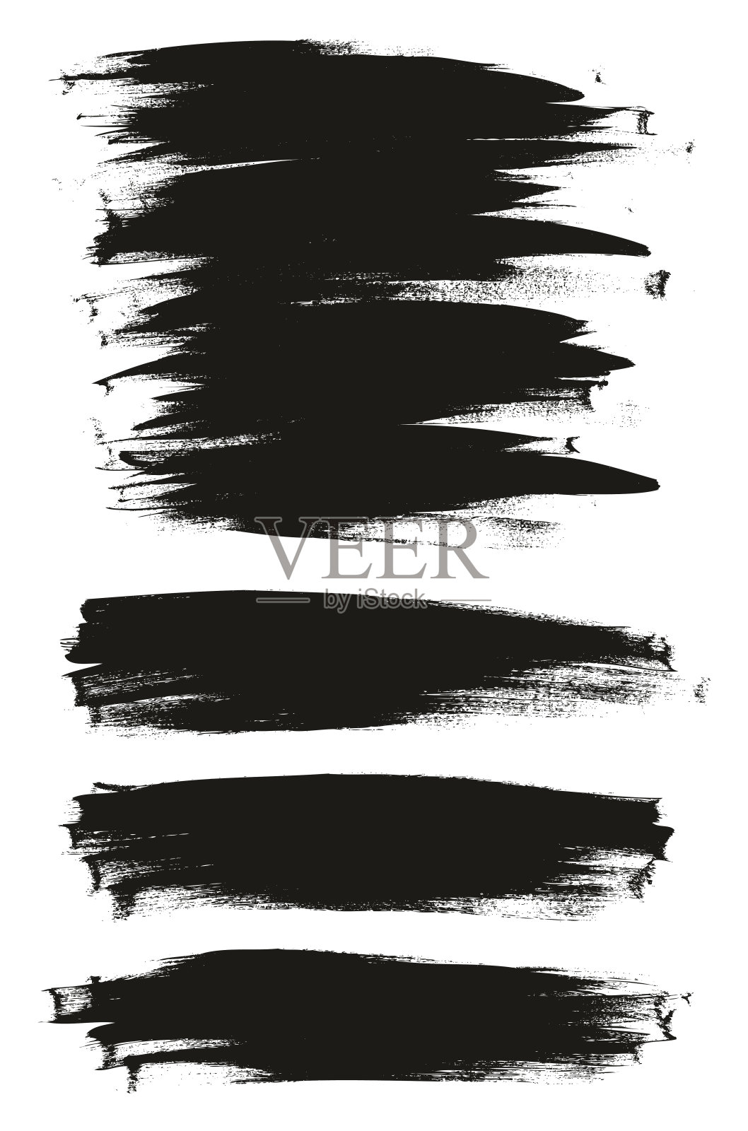 书法油漆细笔刷背景长高细节抽象矢量背景混合集74插画图片素材