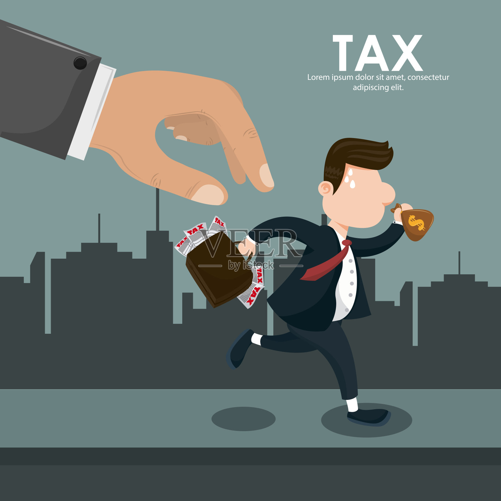 税收,政府发薪日插画图片素材