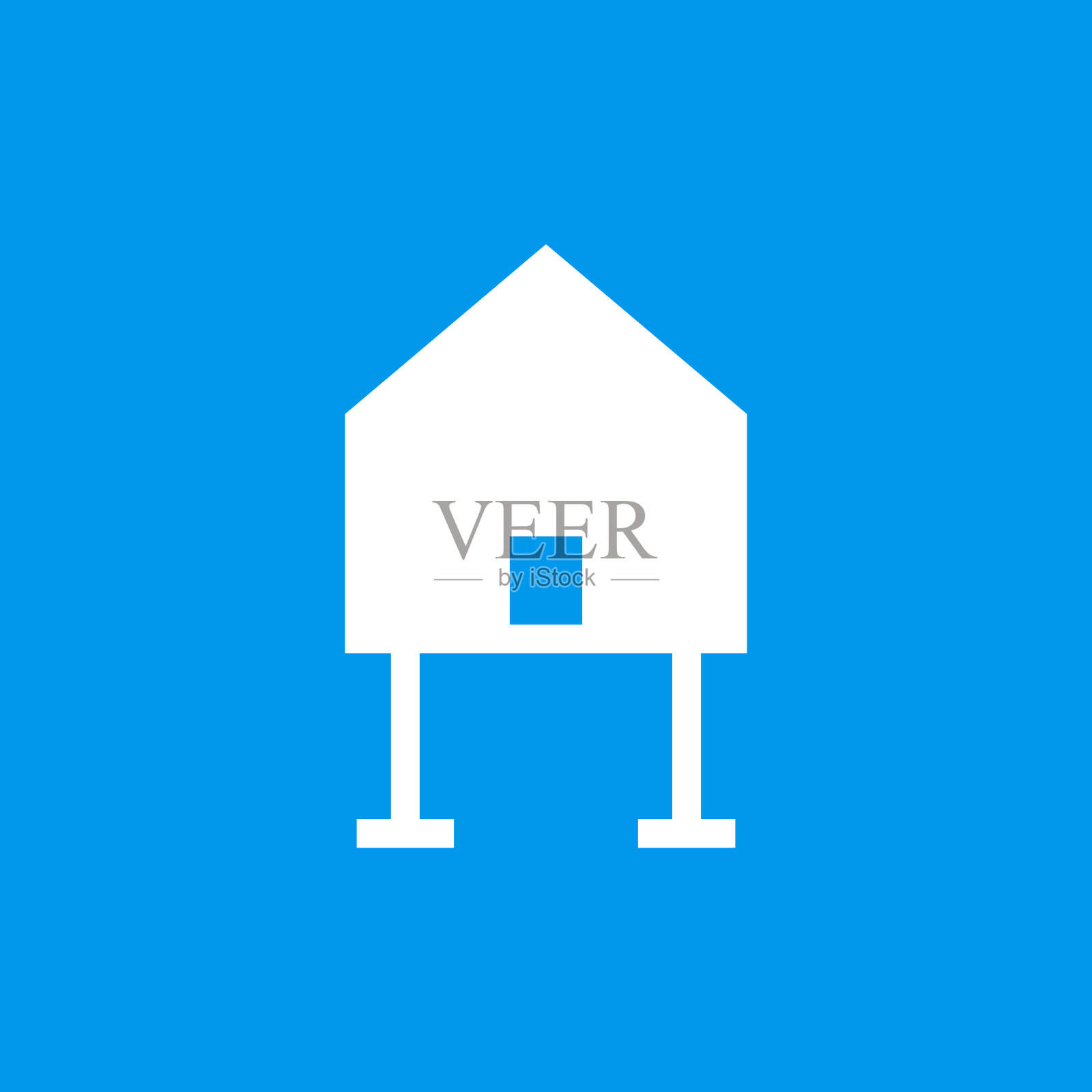 广告牌房地产概念-房子广告矢量图标设计元素图片