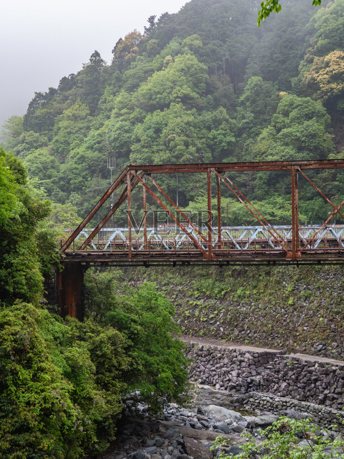 贝西铜矿是日本爱媛县新滨的一个丰富的铜矿资源。托纳鲁地区通常被称为“东方的马丘比丘”。照片摄影图片