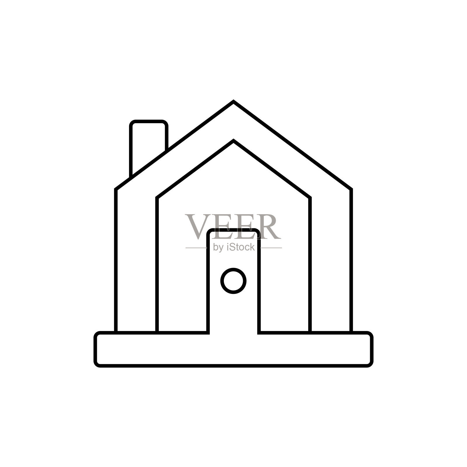 房子图标-家庭标志图标-矢量图标素材