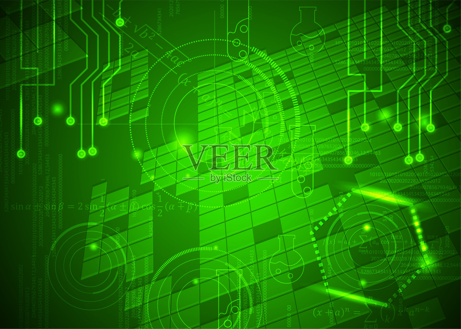 公式,代码,数学符号和板,数字技术和科学的设计理念的背景插画图片素材