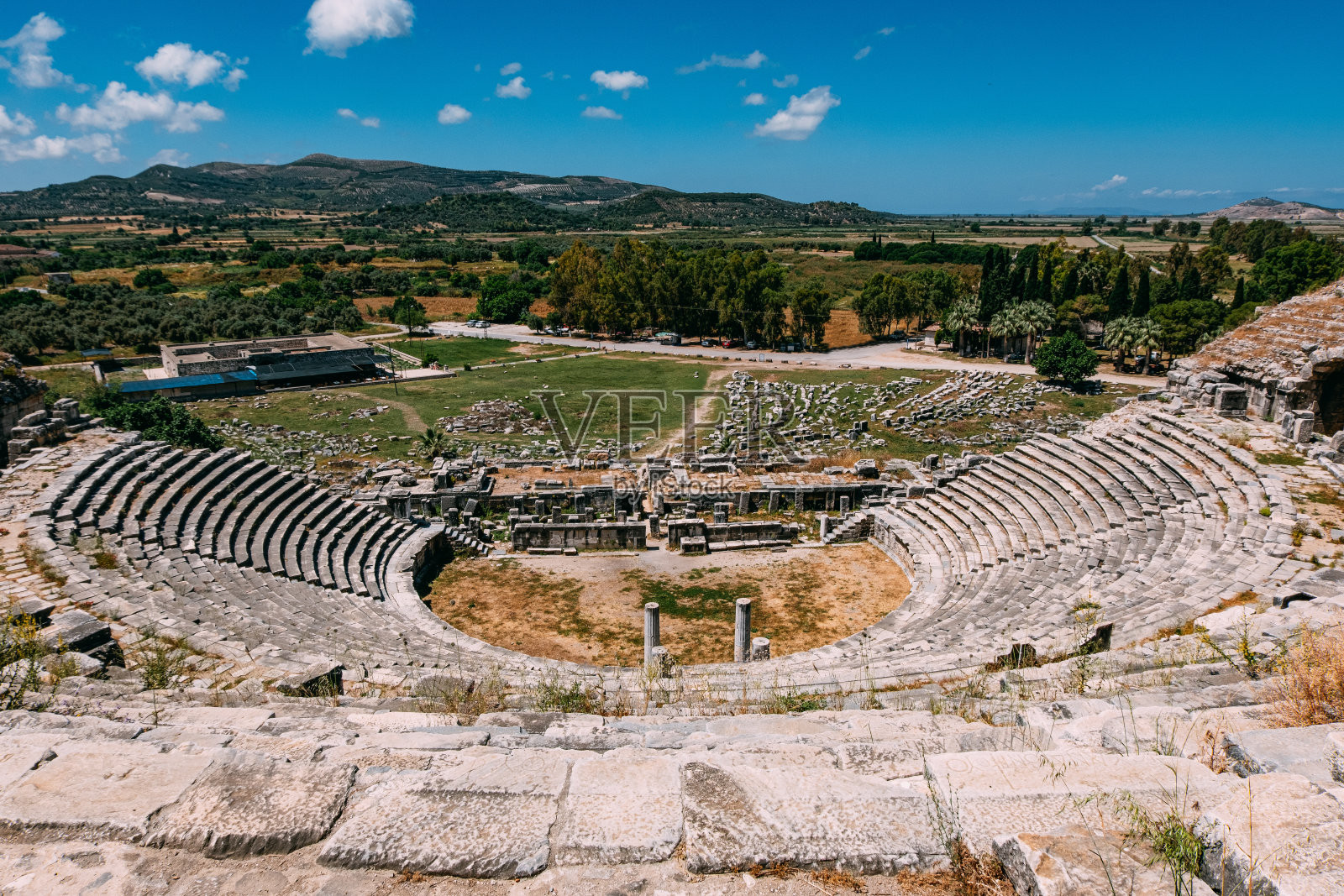 米利都古城圆形剧场照片摄影图片