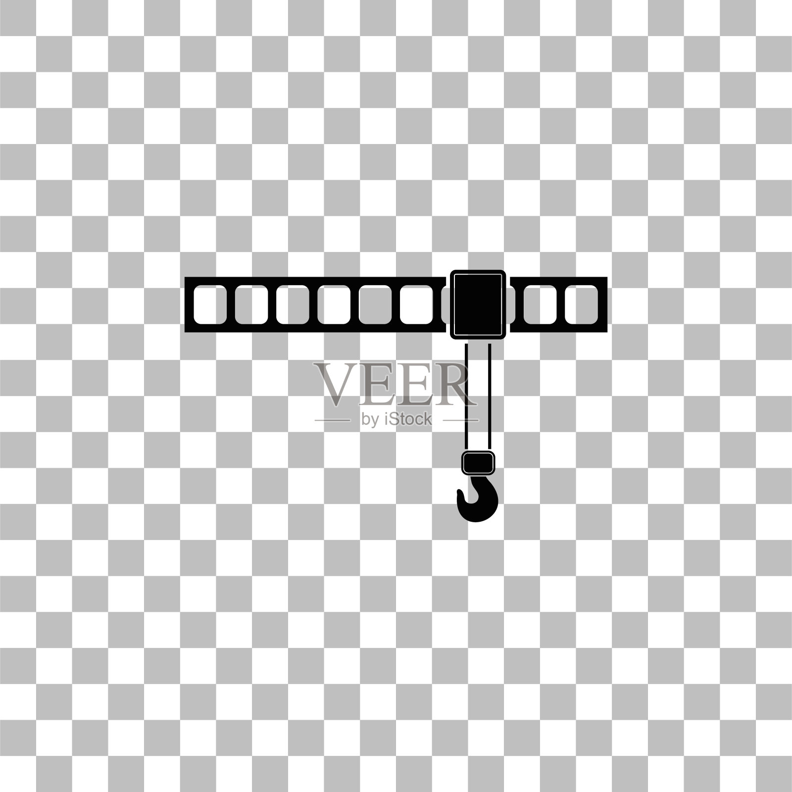 起重机图标平面图标素材