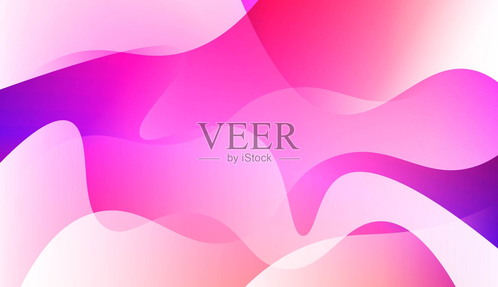 模板与波浪几何形状的背景。为模板手机背景。矢量插图与颜色梯度。插画图片素材