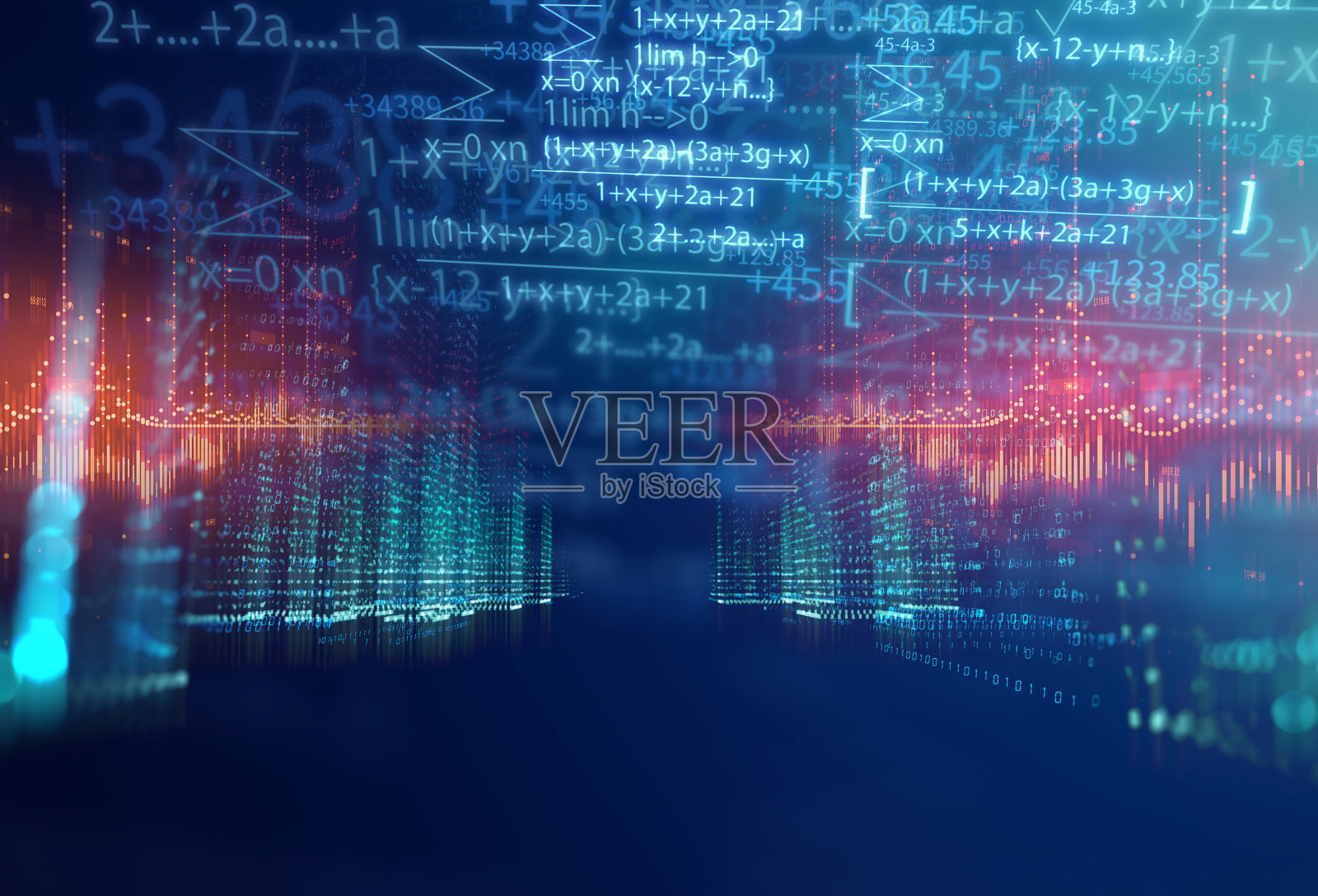 科学公式和数学方程式抽象背景照片摄影图片