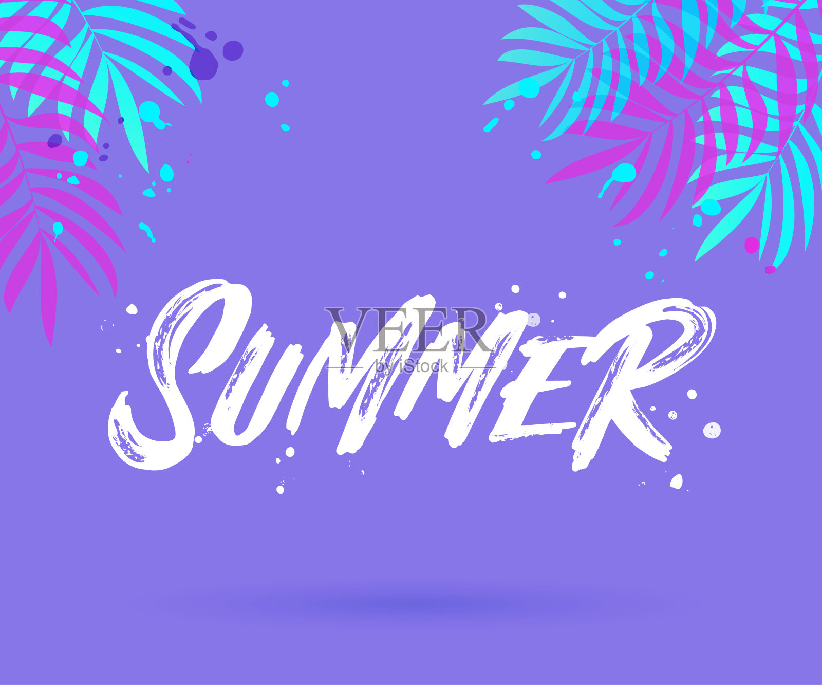 你好,夏天插画图片素材