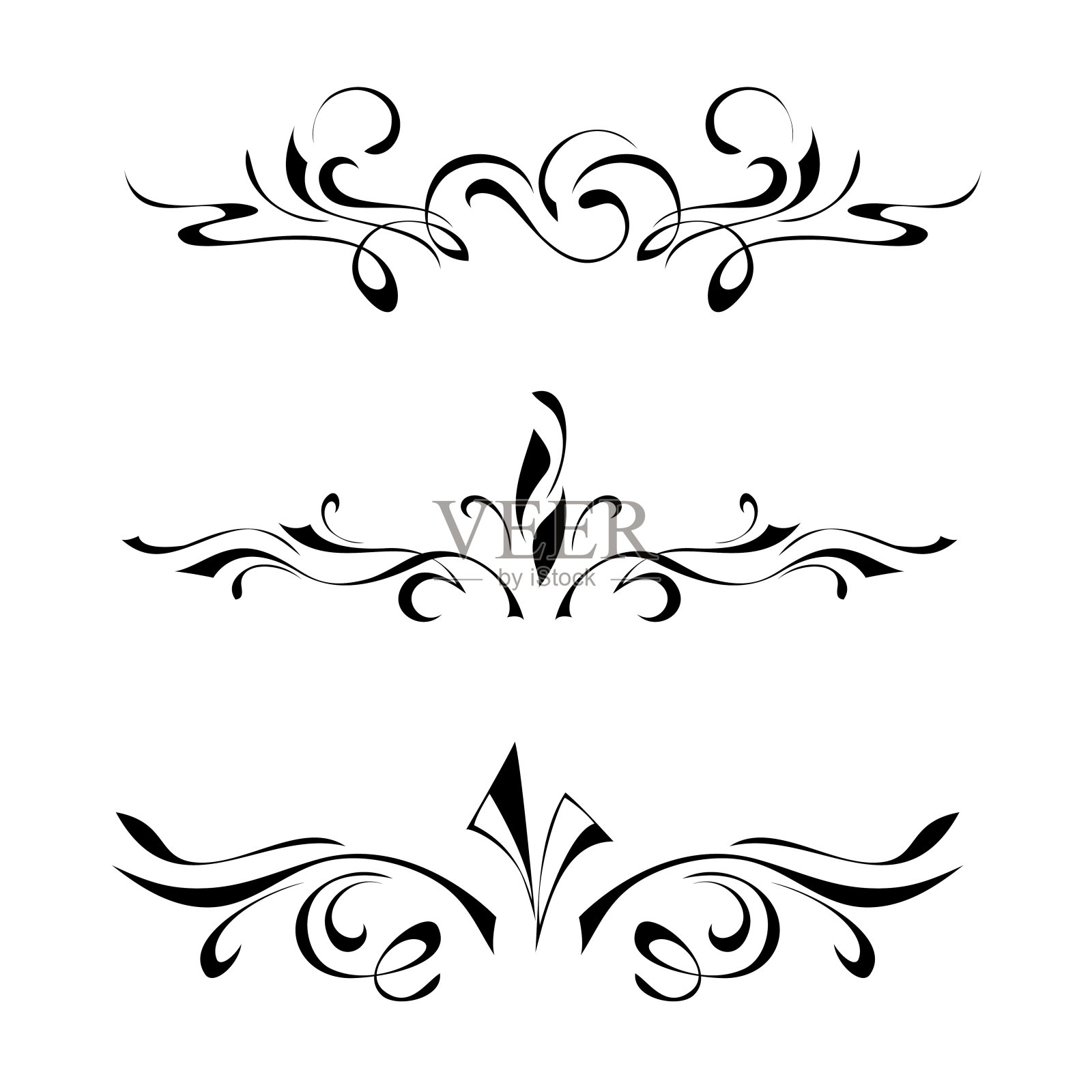 对称点缀3插画图片素材