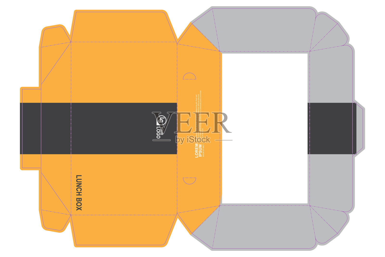 快餐食品的包装插画图片素材