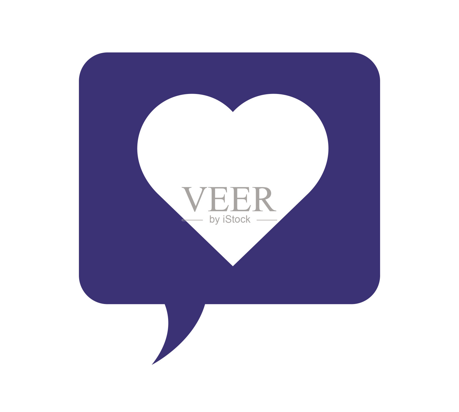 言语里冒泡着用心的爱插画图片素材