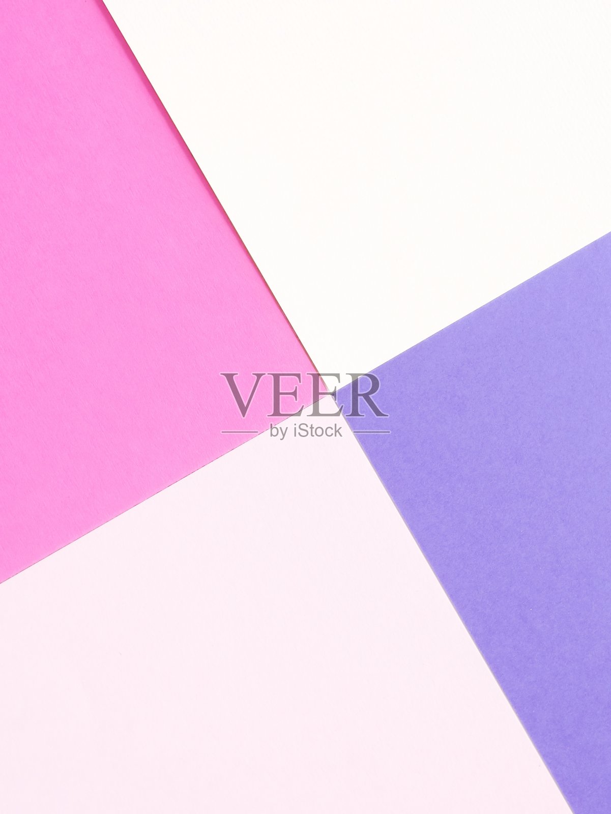 抽象几何纸背景。浅粉蓝色是流行颜色。最小时装模拟概念。平躺,俯视图。本空间照片摄影图片