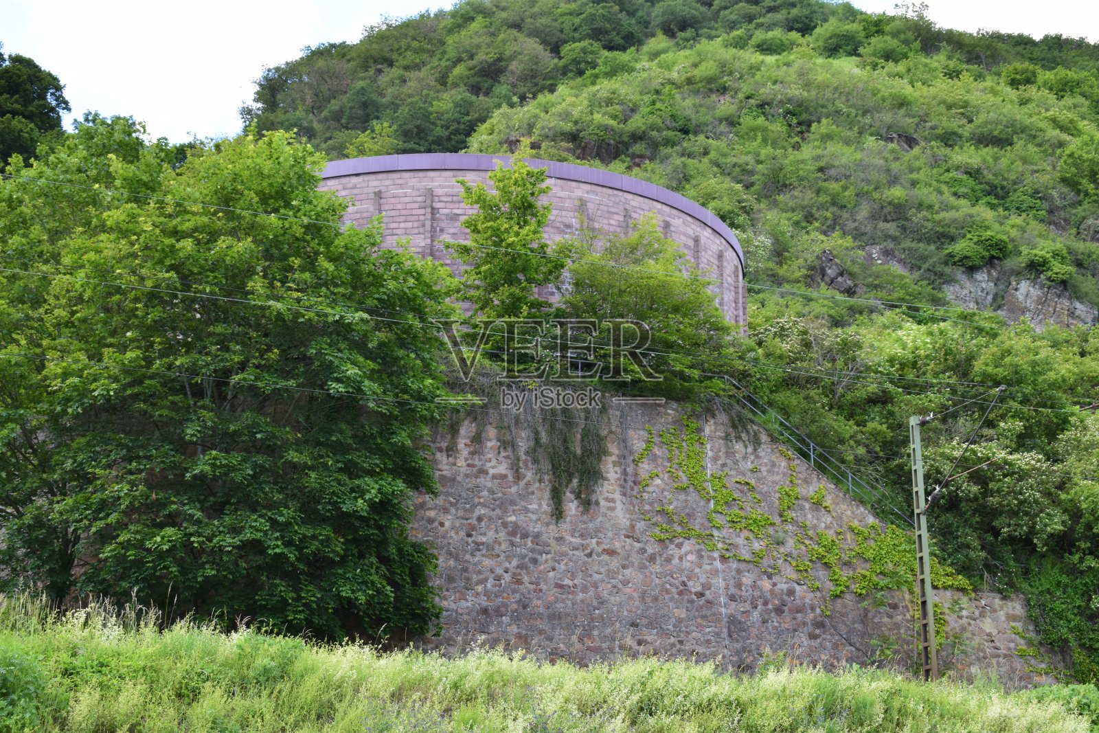 莱茵河谷中部的岗哨照片摄影图片