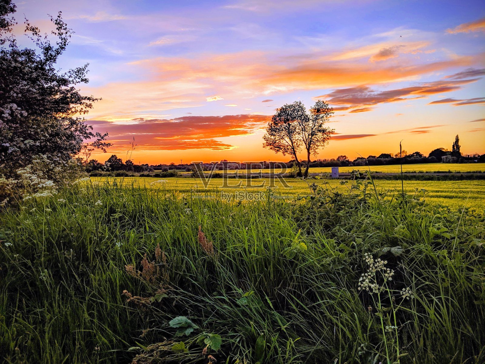 日落的颜色照片摄影图片