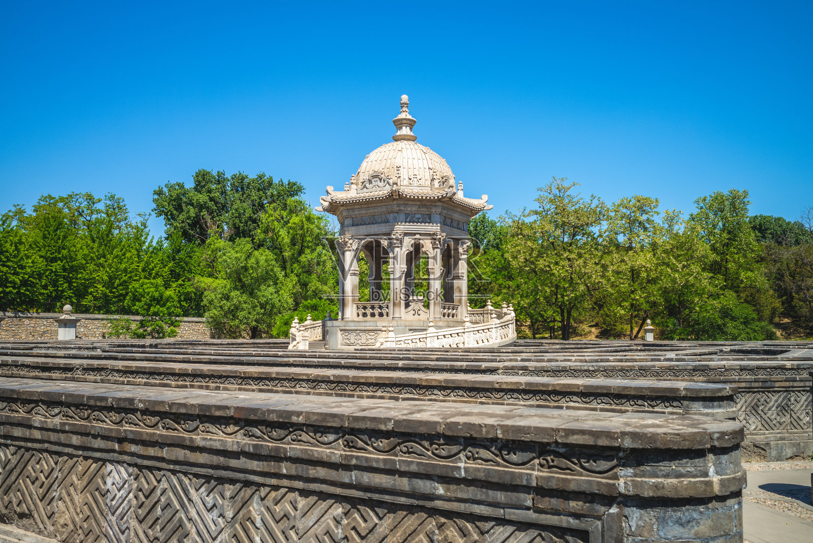 圆明园迷宫照片摄影图片