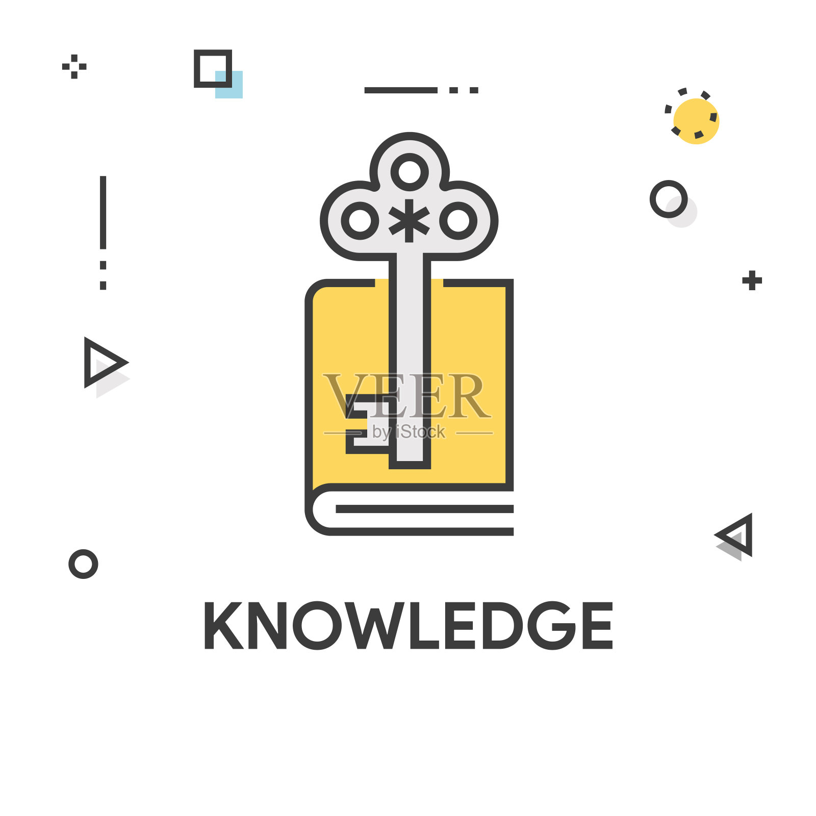 图标的概念知识插画图片素材