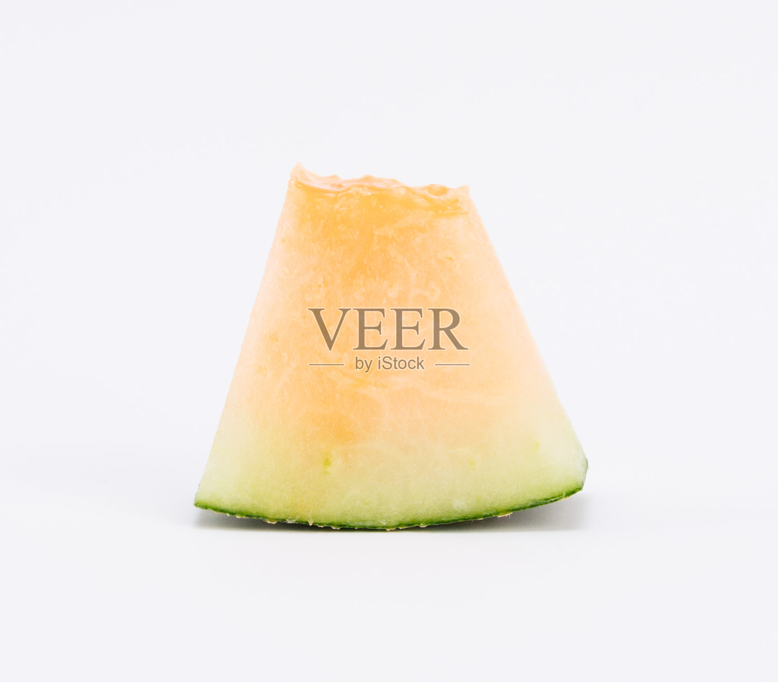 白底上的哈密瓜照片摄影图片