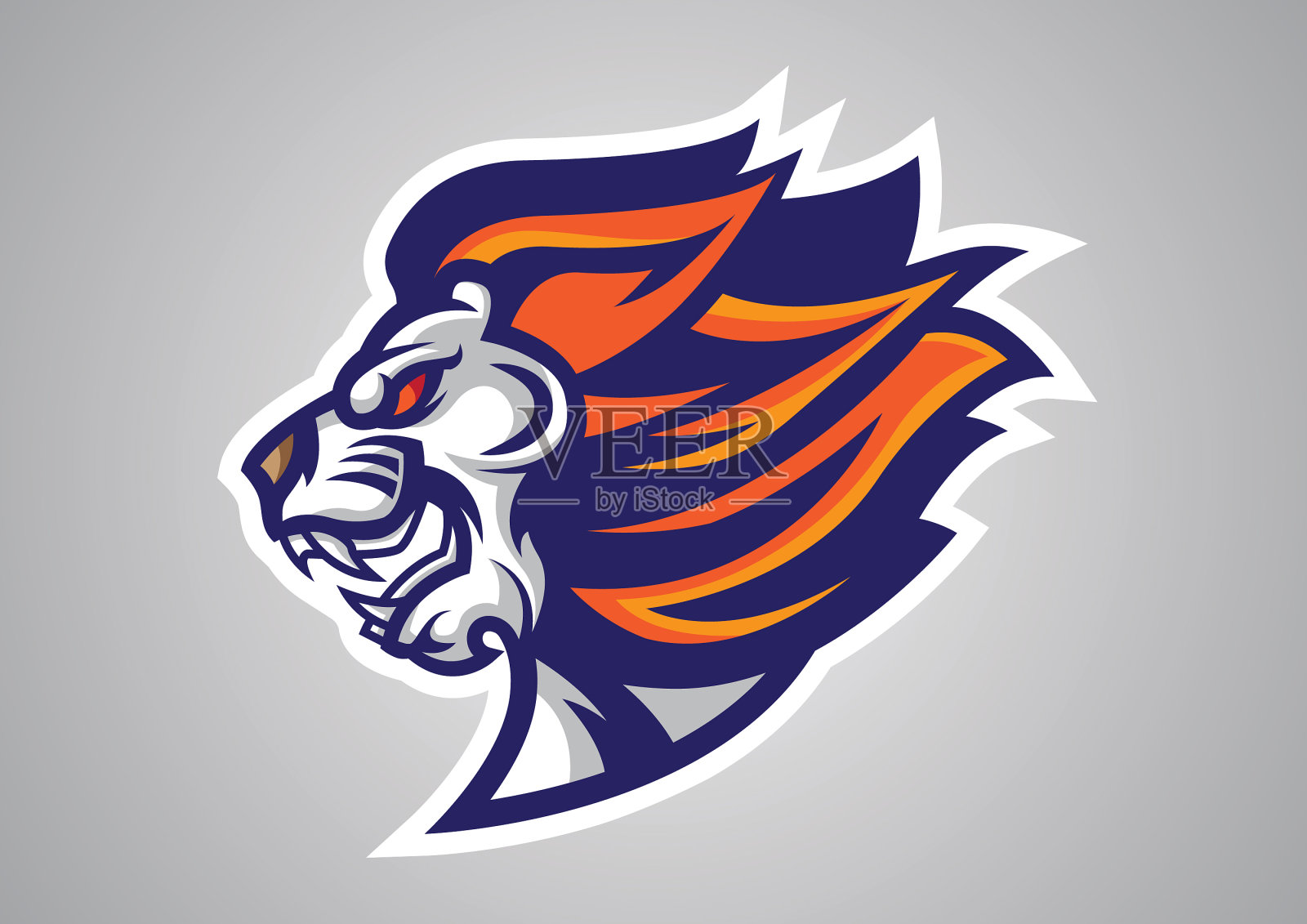 狮子-头-商标-向量-象征- 2019插画图片素材