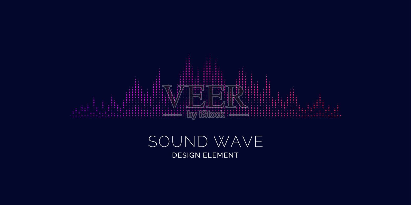 声波均衡器。矢量插图在黑暗的背景插画图片素材