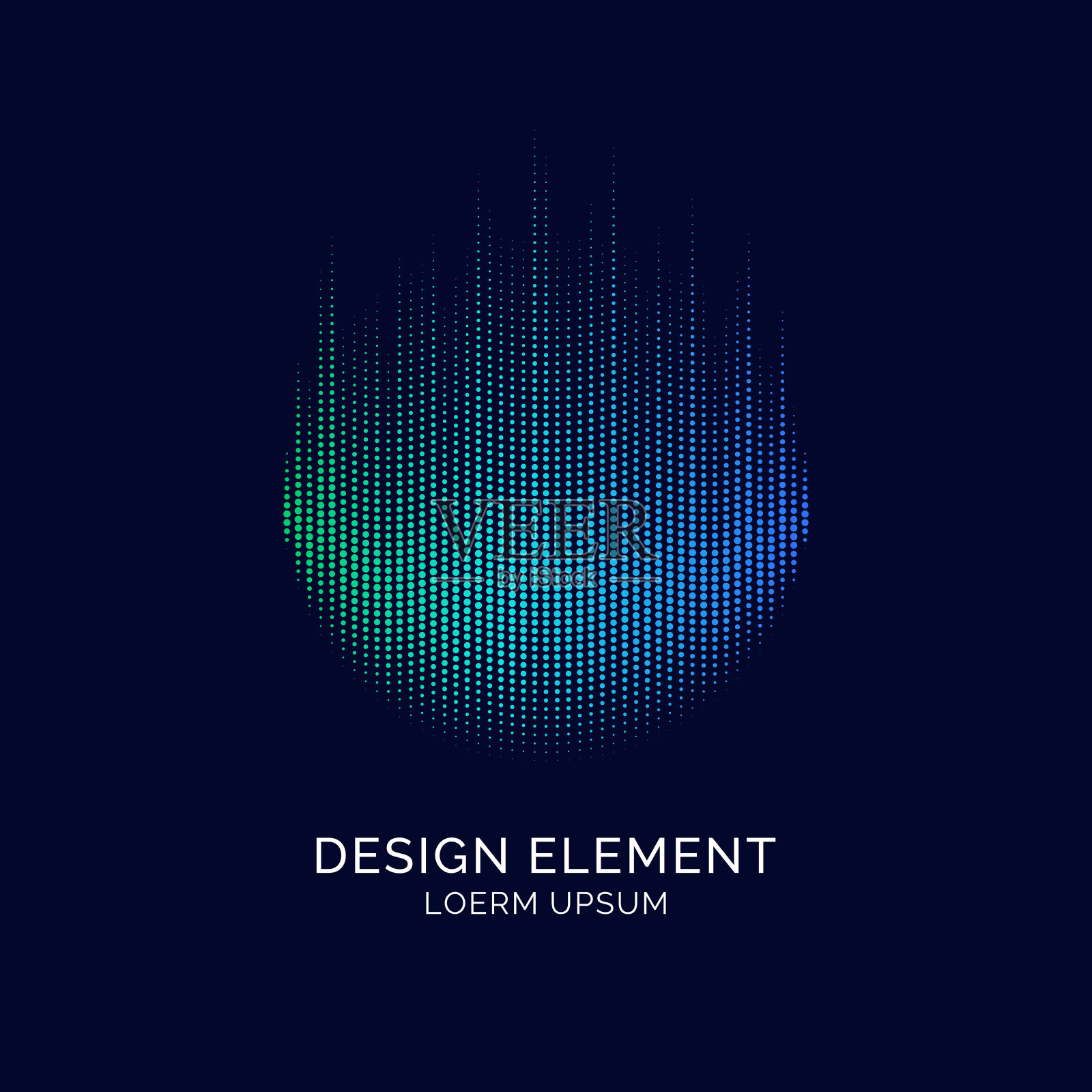 带有动态线条和粒子的抽象元素。矢量插图。插画图片素材