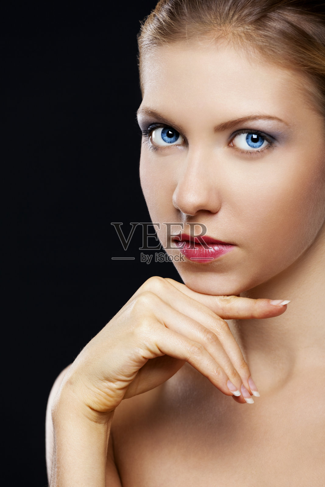 美丽的年轻女子照片摄影图片