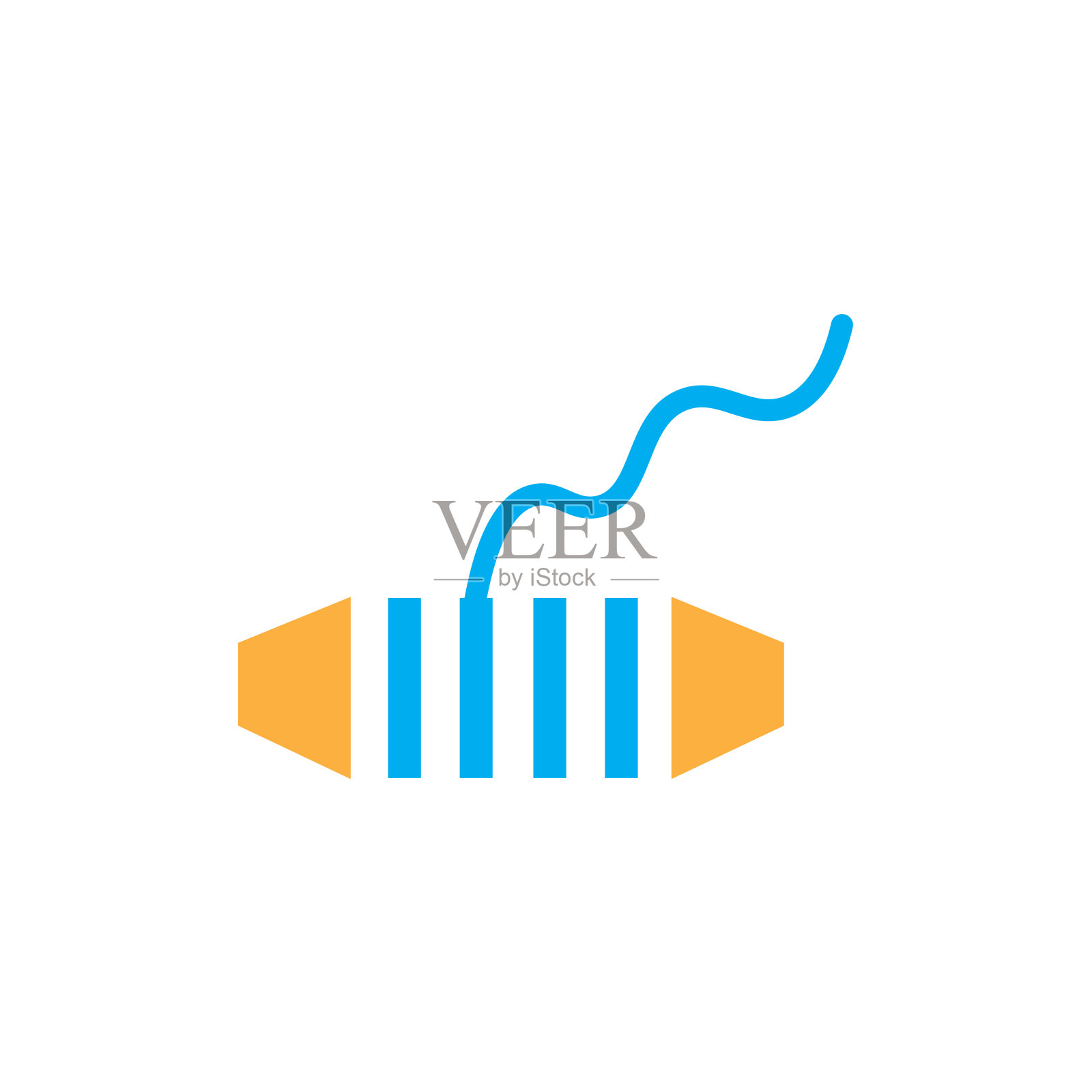 钓鱼线图标矢量符号和符号孤立在白色背景插画图片素材