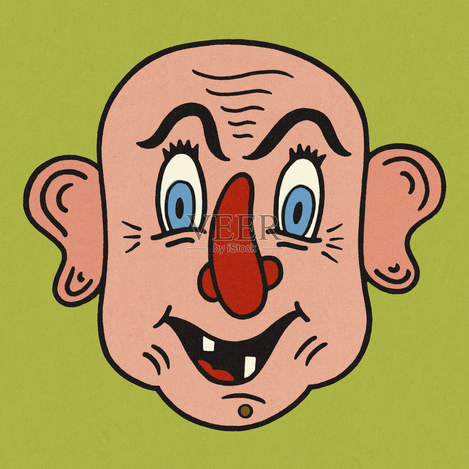 滑稽的脸插画图片素材