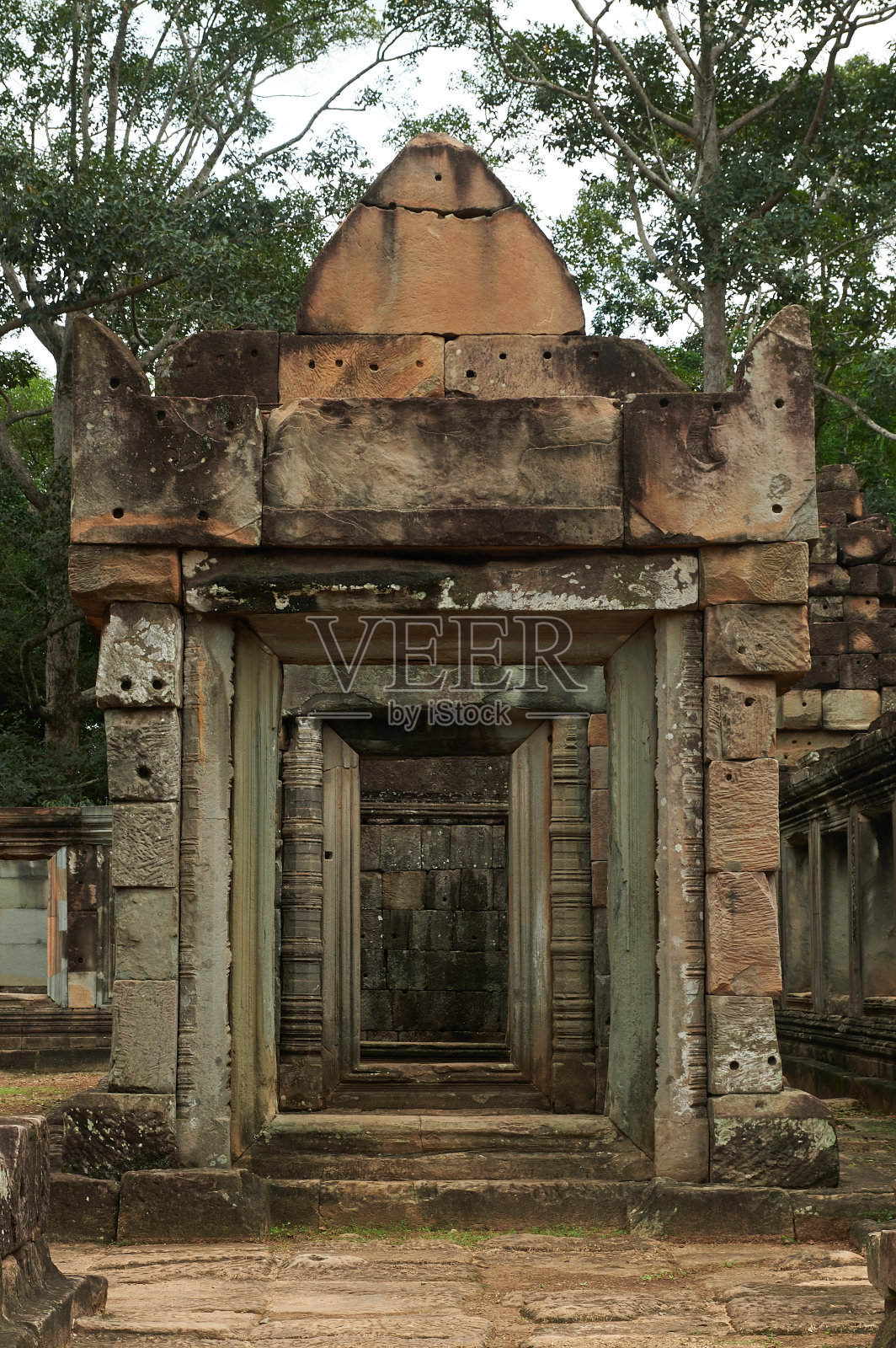 柬埔寨暹粒的塔乔庙照片摄影图片