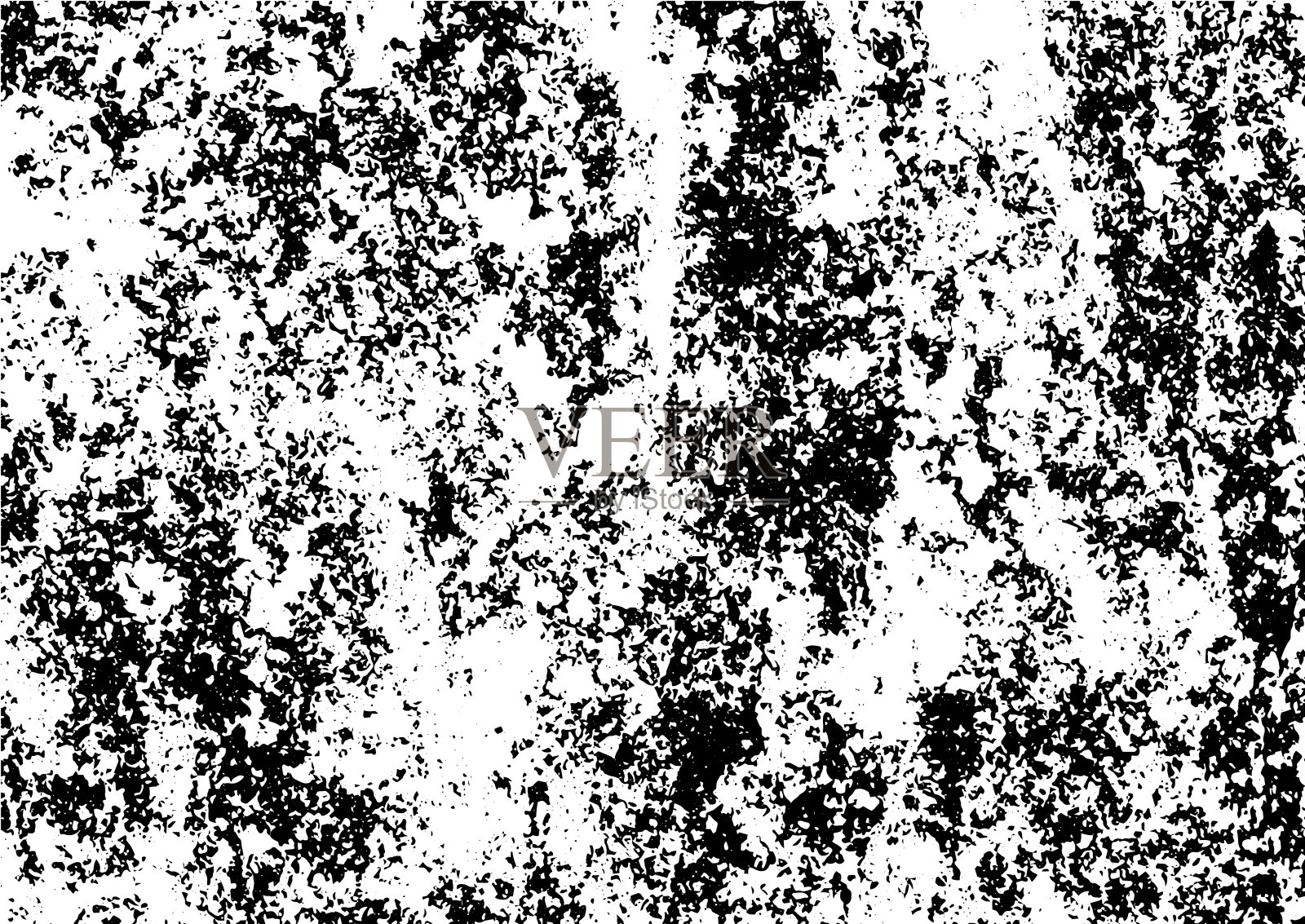 黑白垃圾城市纹理矢量与复制空间。抽象插图表面灰尘和粗糙肮脏的墙壁背景与空模板。危难或污垢和损害效果概念-矢量插画图片素材