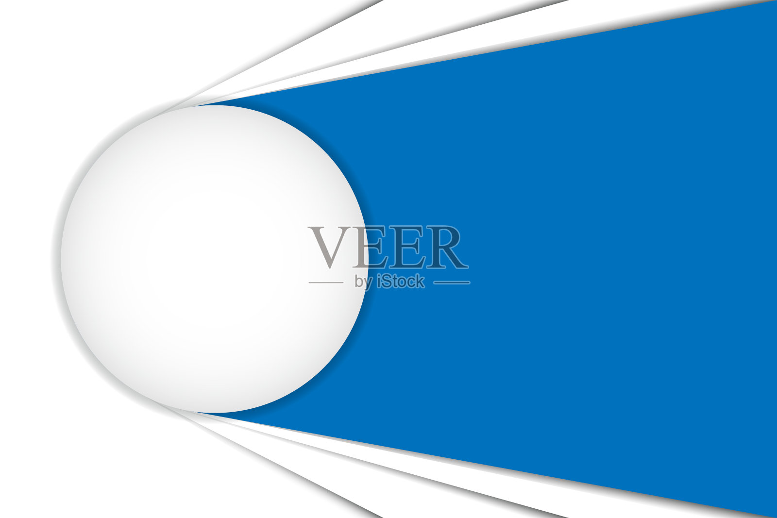 大白色按钮,蓝色和白色抽象矢量背景。插画图片素材