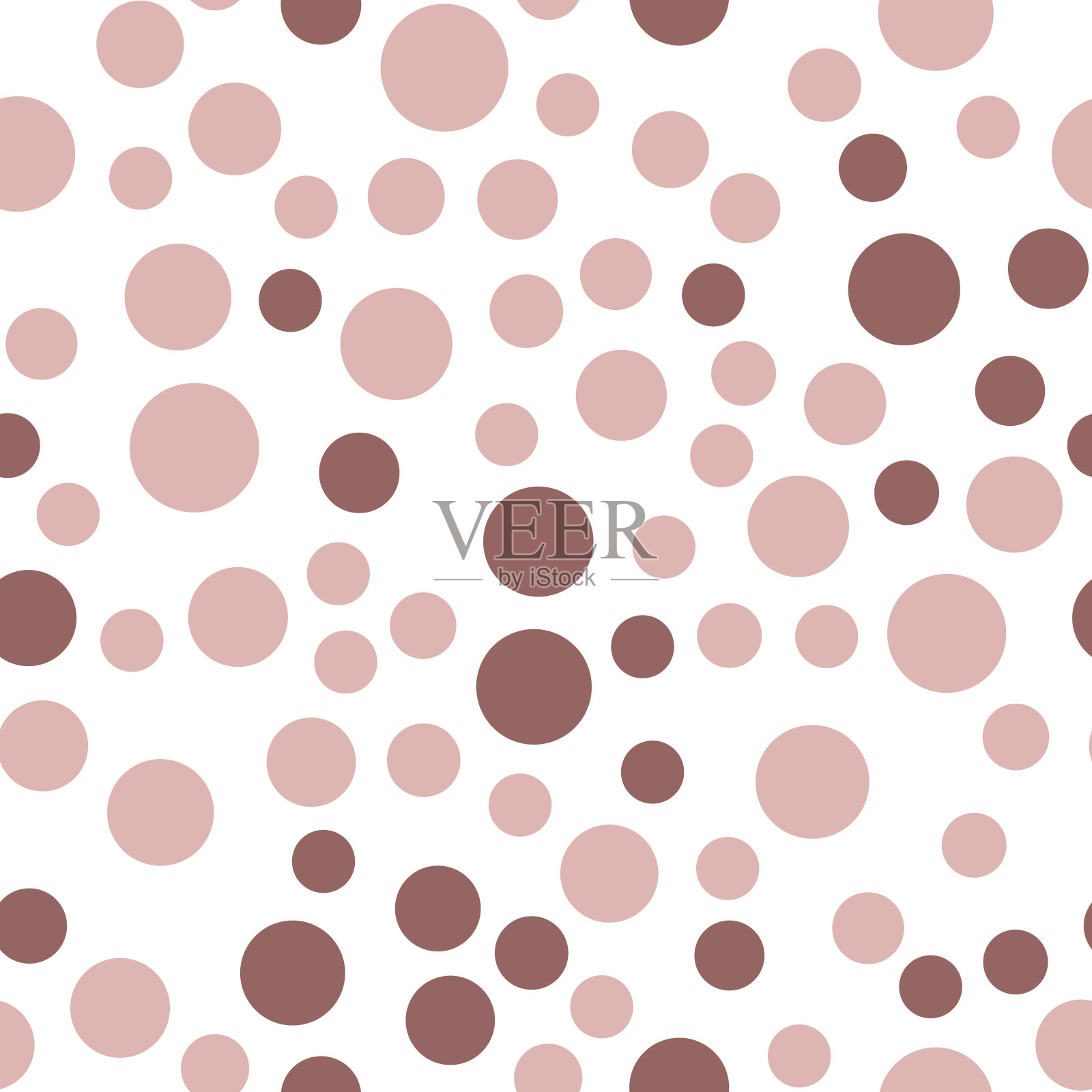 抽象简单的圆无缝图案。简约元素壁纸。插画图片素材