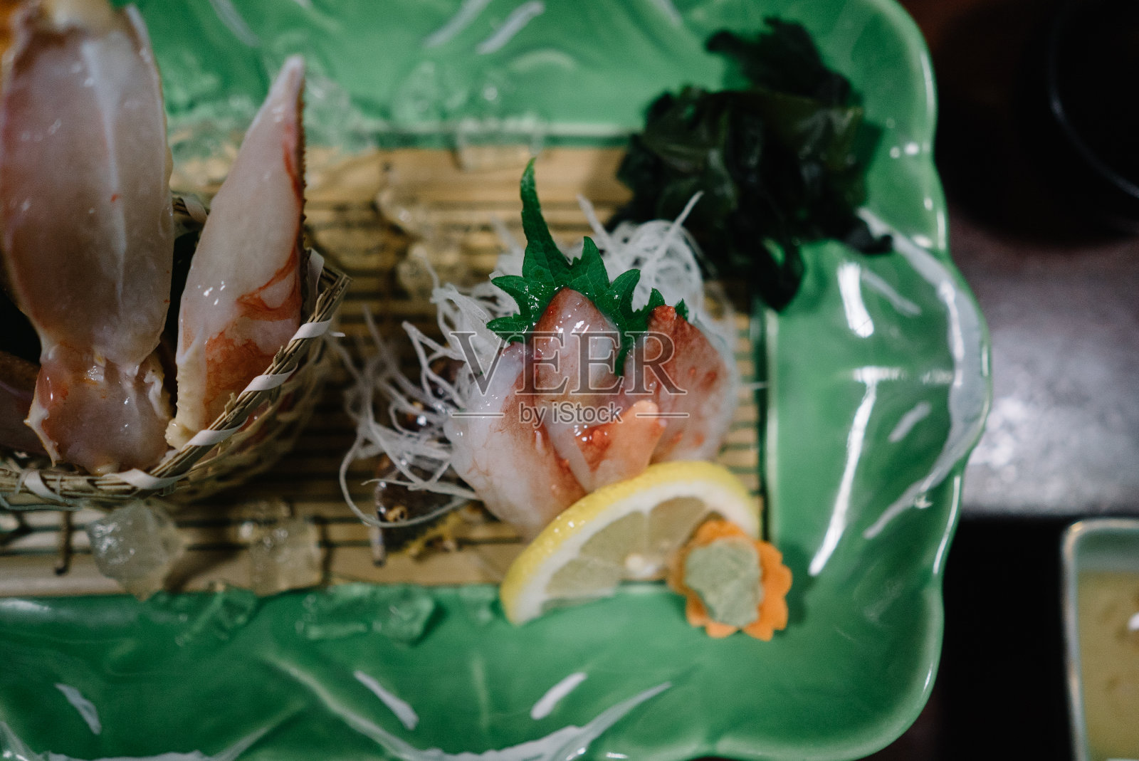 待售的生蟹刺身照片摄影图片