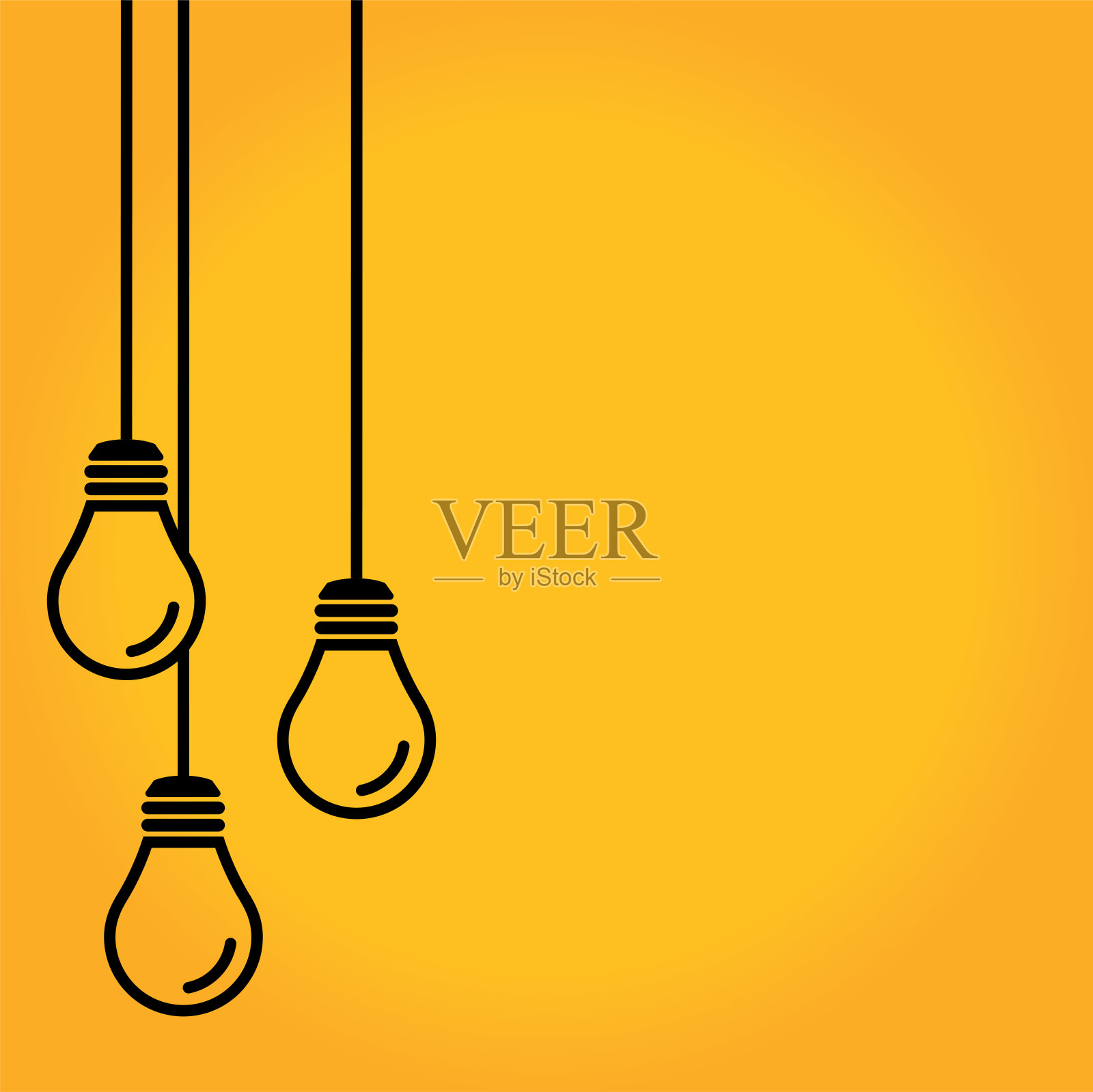 矢量边框灯吊坠挂在背景上设计元素图片