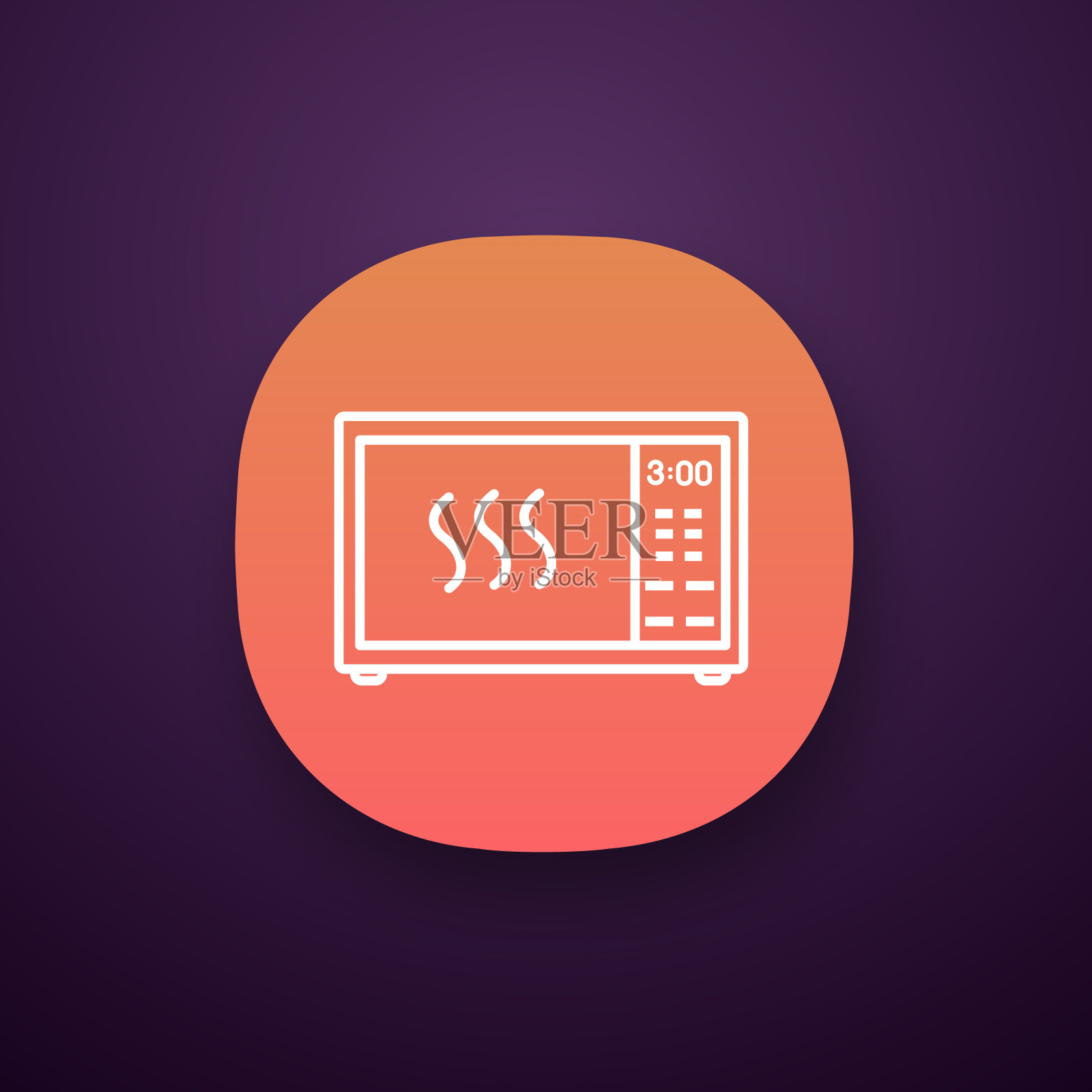 微波炉图标插画图片素材