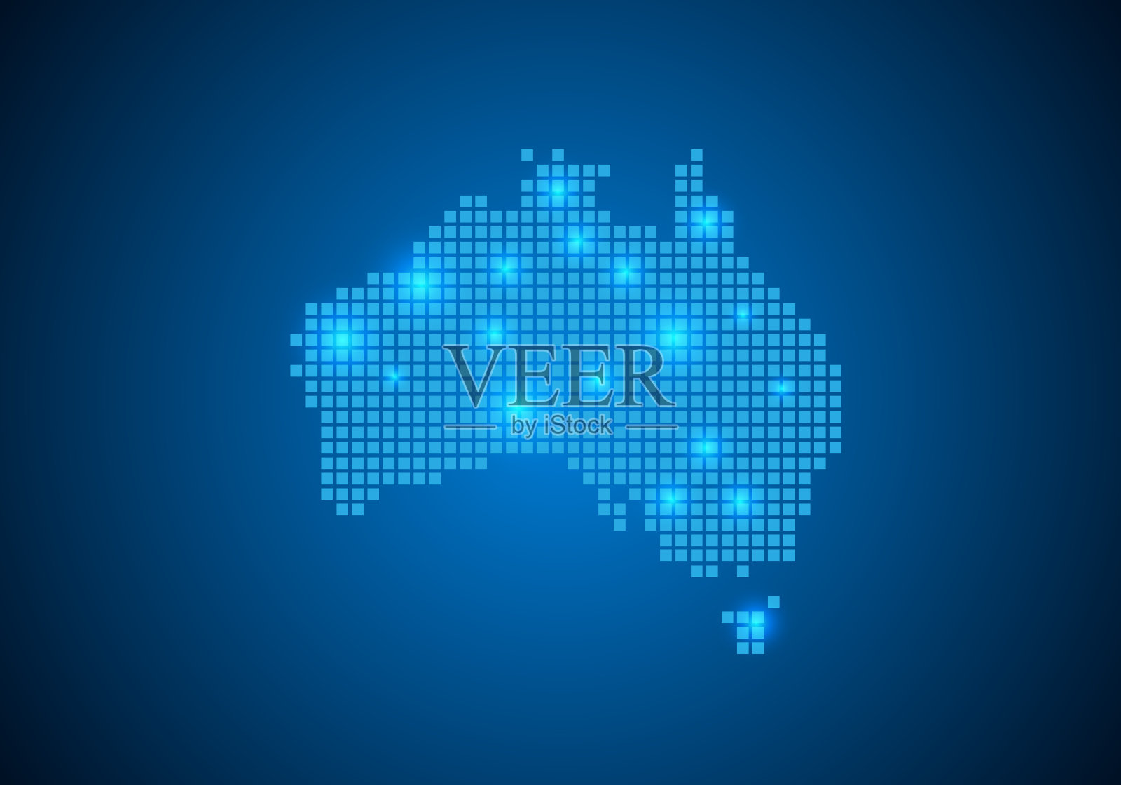 抽象的蓝色背景与地图,互联网线,连接点。用点节点映射。全球网络连接概念。线框三维网格多边形网线。向量。插画图片素材