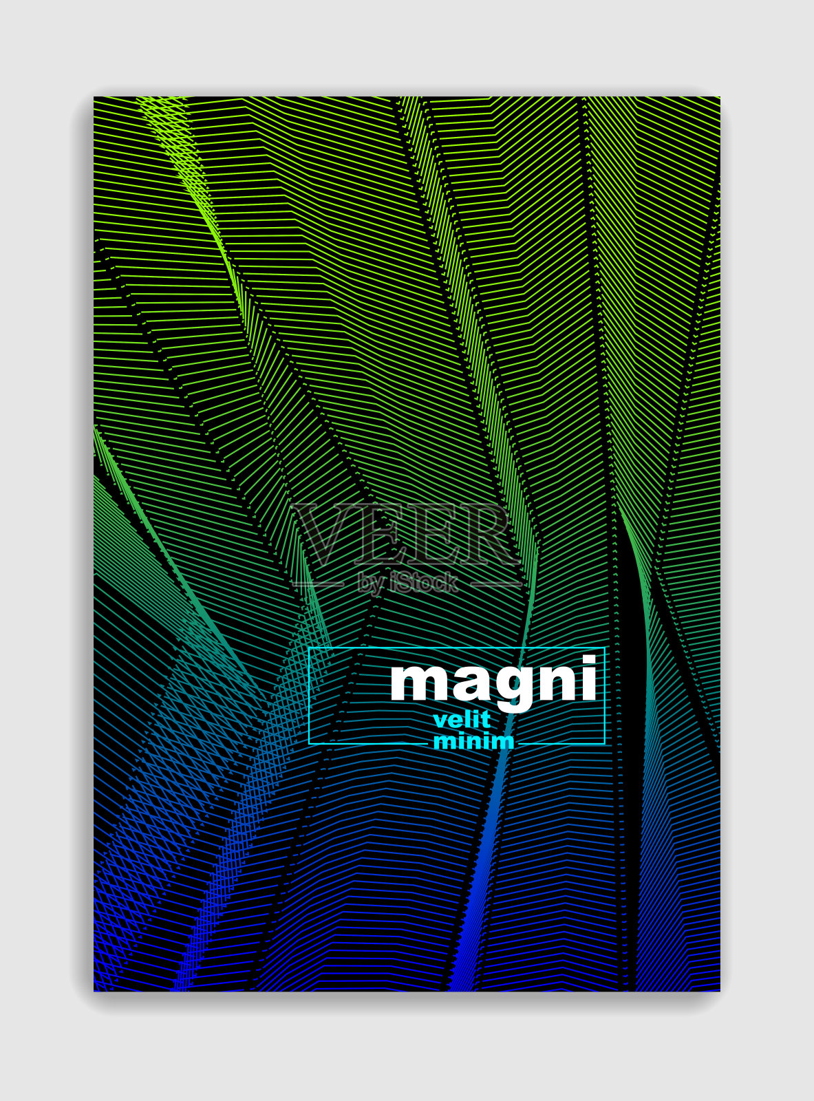 抽象线条艺术矢量极简当代宣传册设计,封面模板,几何半色调渐变。为横幅,标语牌,海报,传单。美观独特,图案质感。设计模板素材