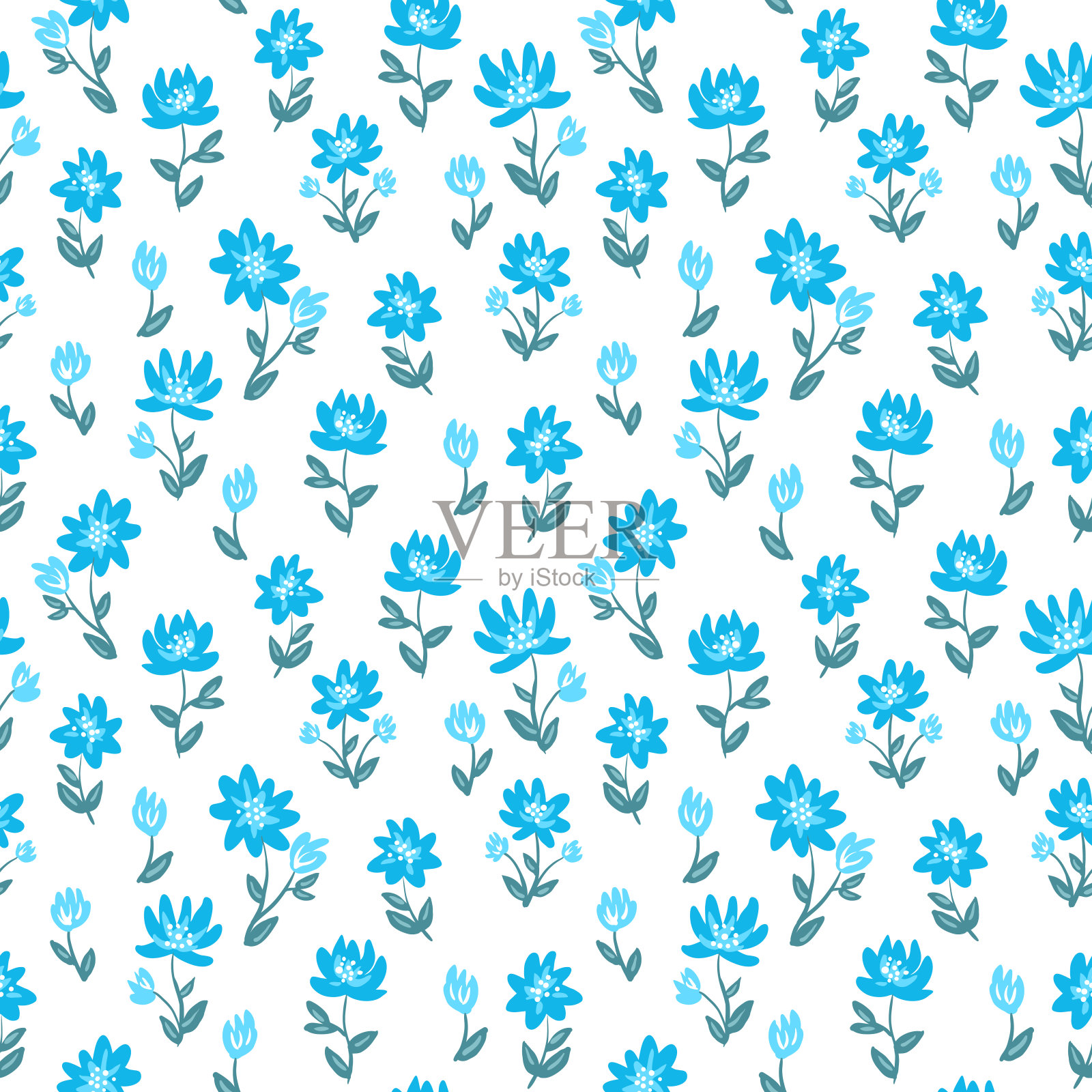 装饰性花卉背景插画图片素材