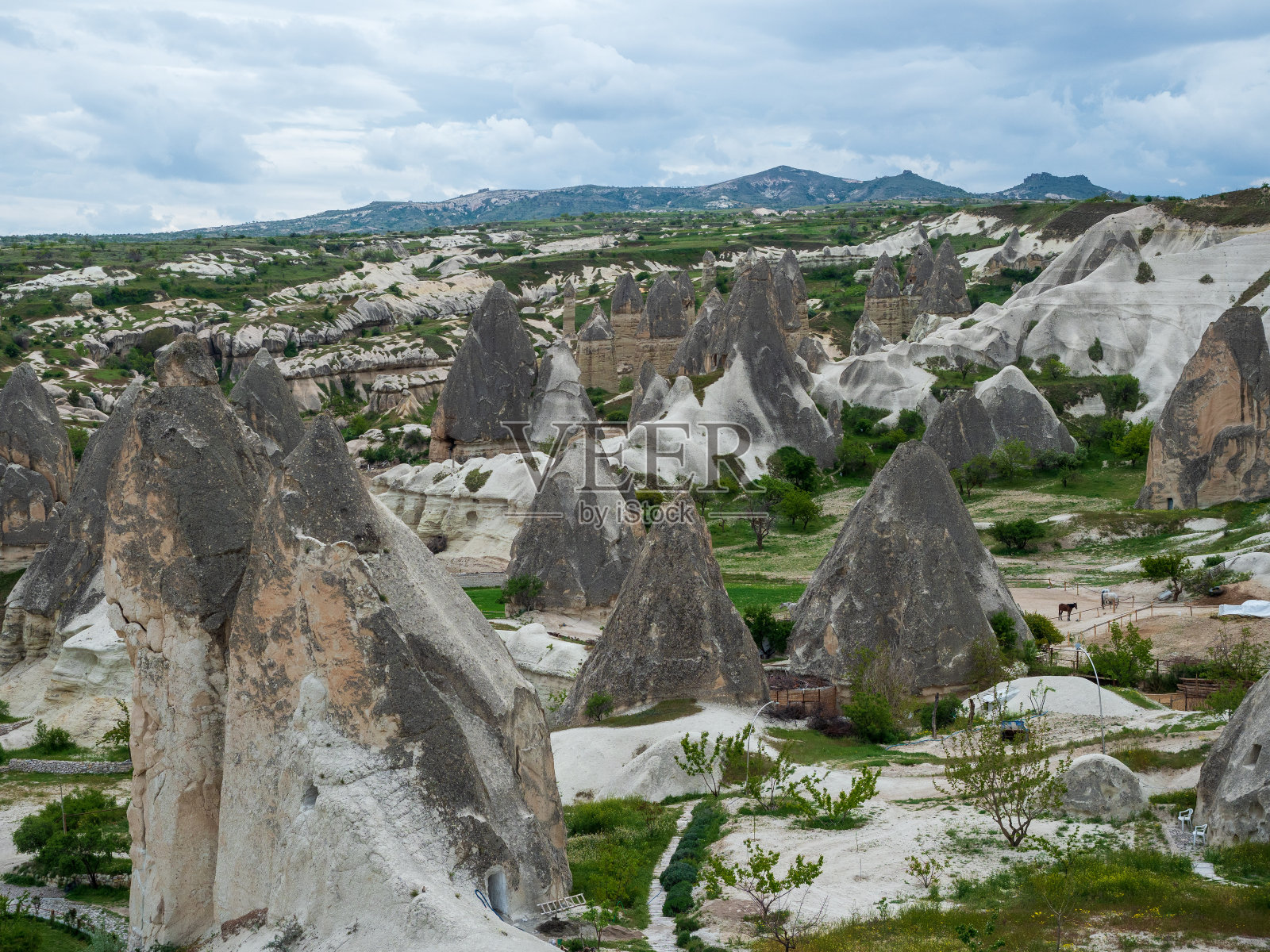 土耳其卡帕多西亚的风景。照片摄影图片