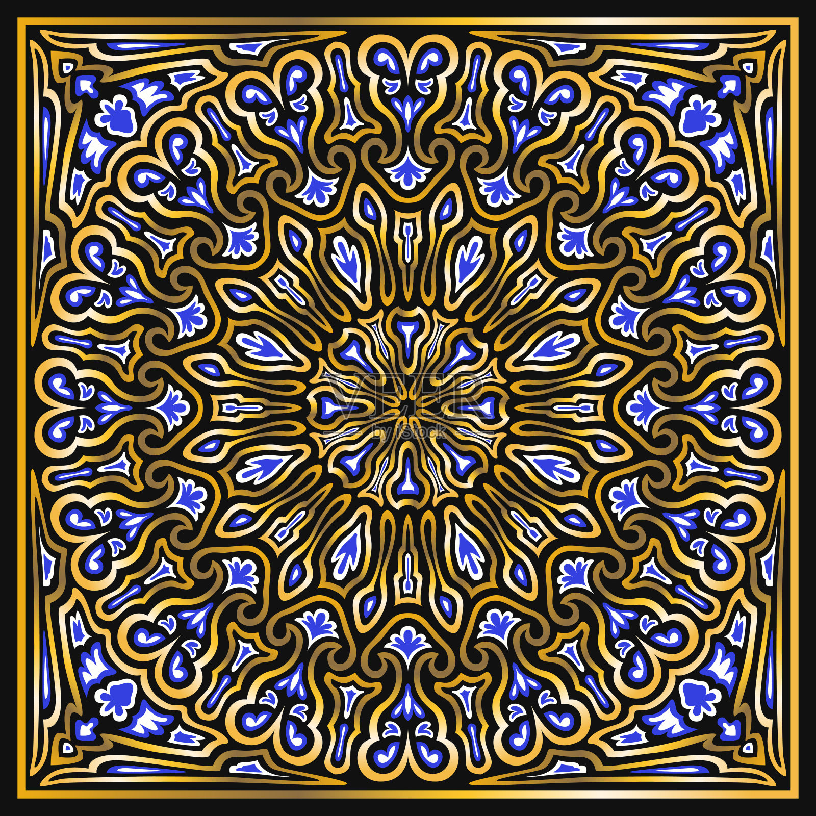 围巾模式插画图片素材